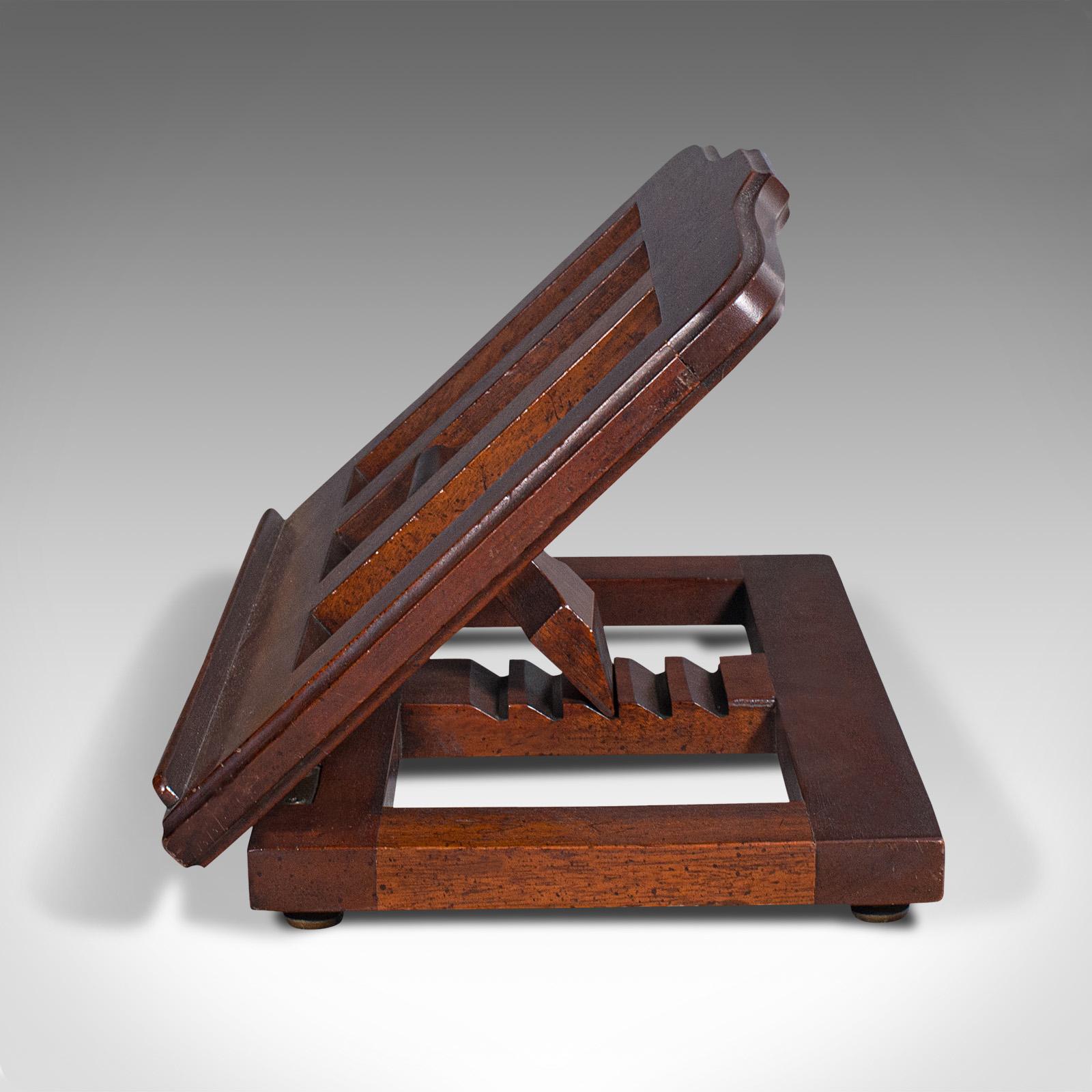Antique Adjustable Book Rest, English, Sheet Music, Lectern Rack, Victorian In Good Condition In Hele, Devon, GB