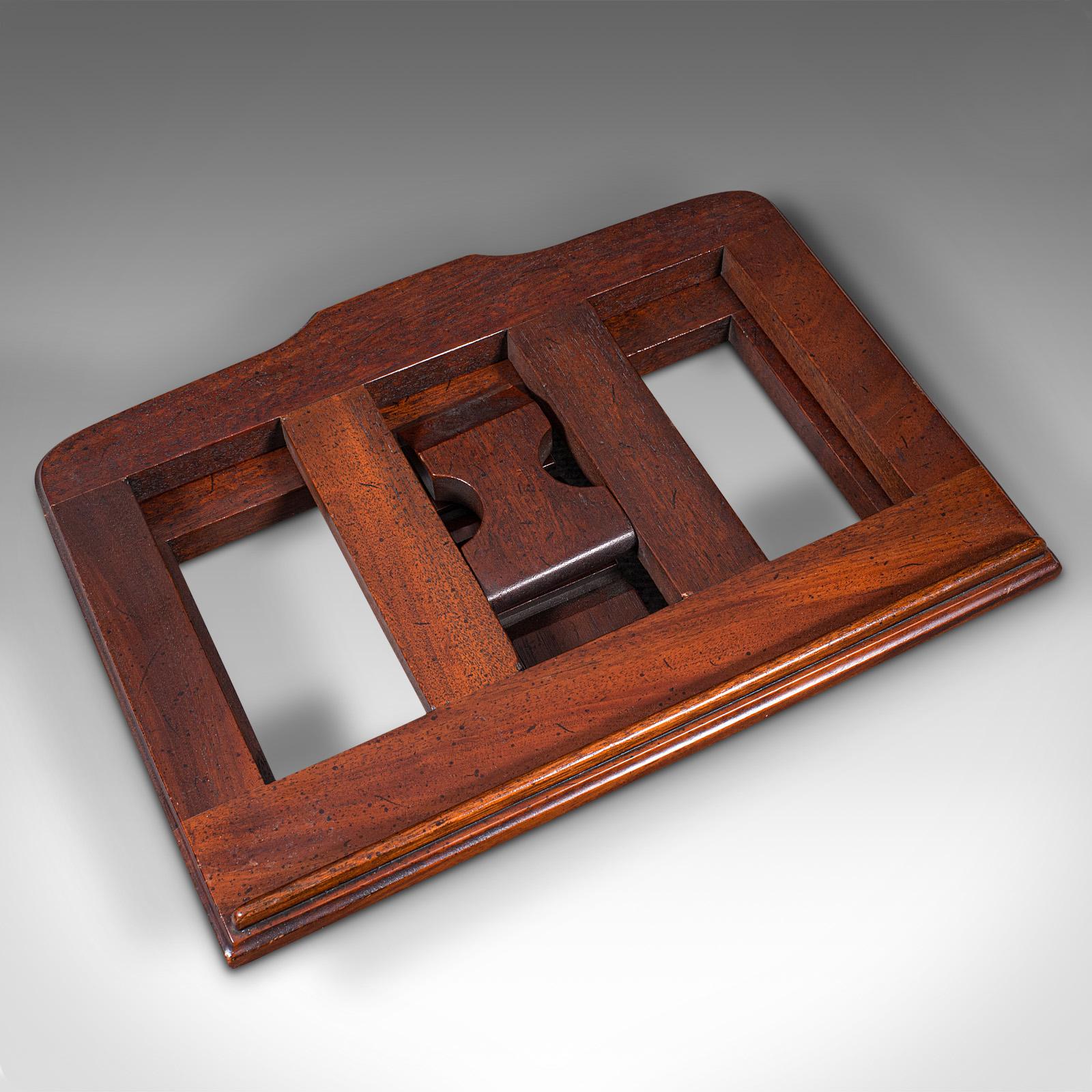 Antique Adjustable Book Rest, English, Sheet Music, Lectern Rack, Victorian 3