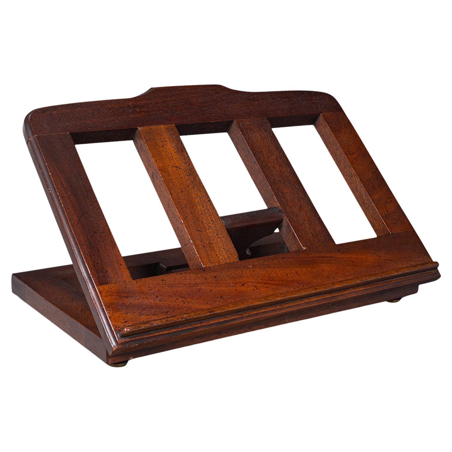 Antique Adjustable Book Rest, English, Sheet Music, Lectern Rack, Victorian