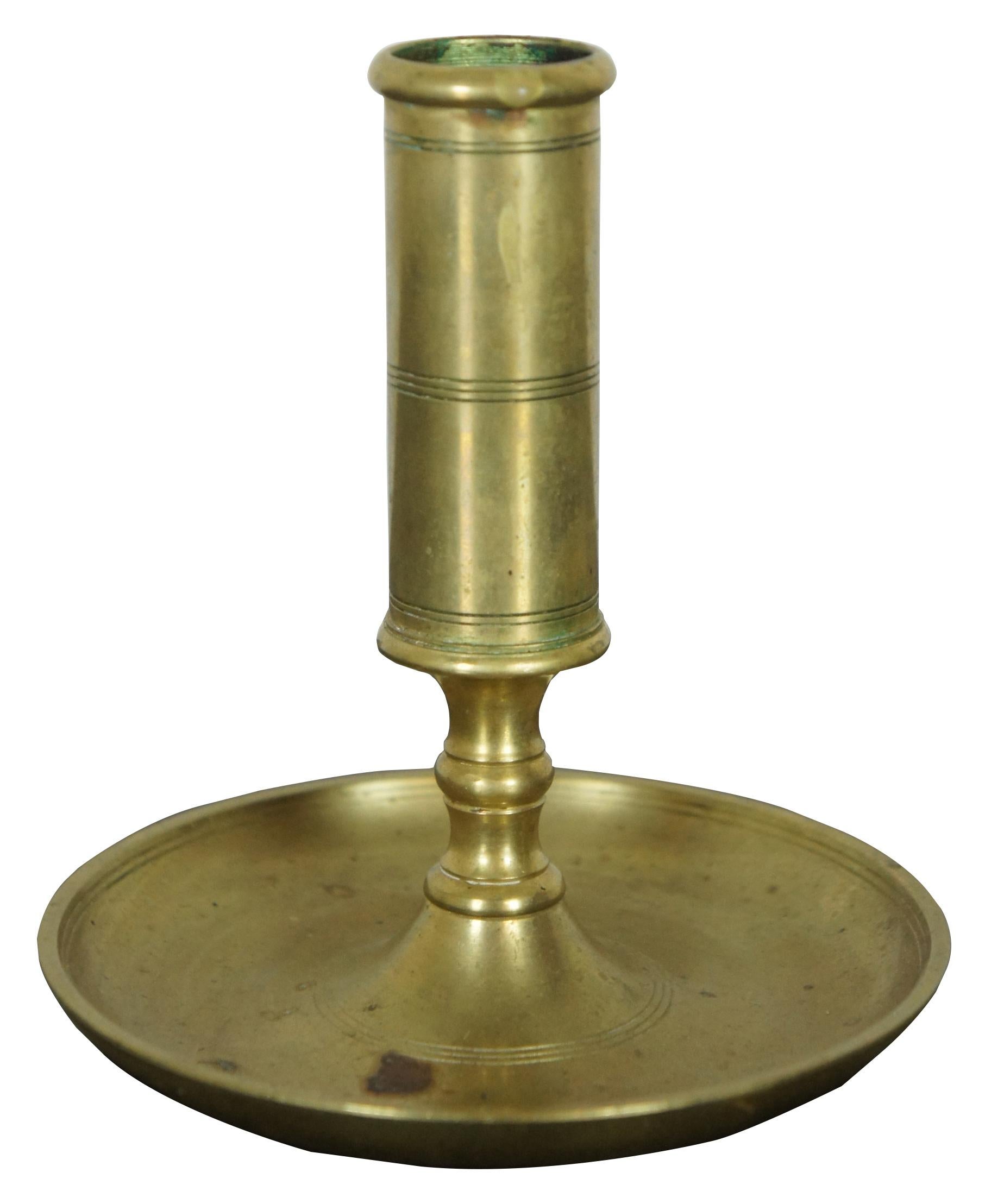 bougeoir en cuivre ancien