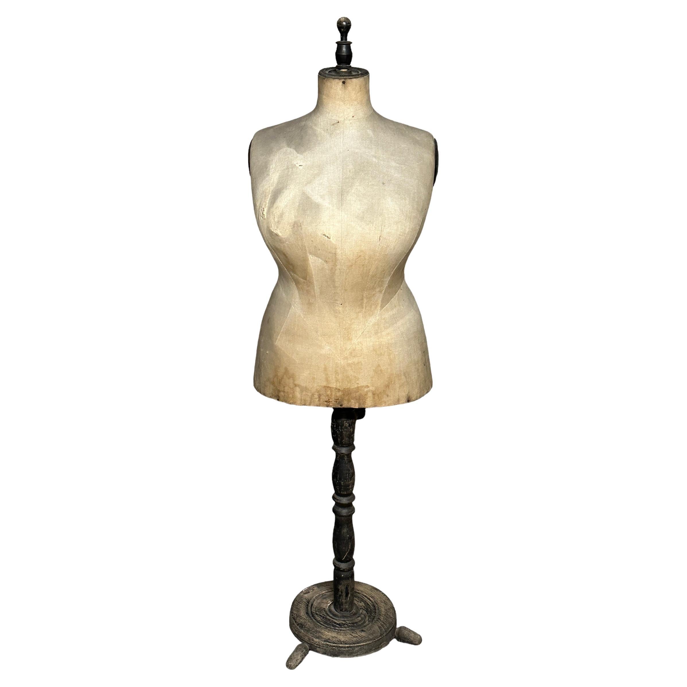 Antique Adjustable Dressmaker Curvy Mannequin , Austria, 1890s For Sale