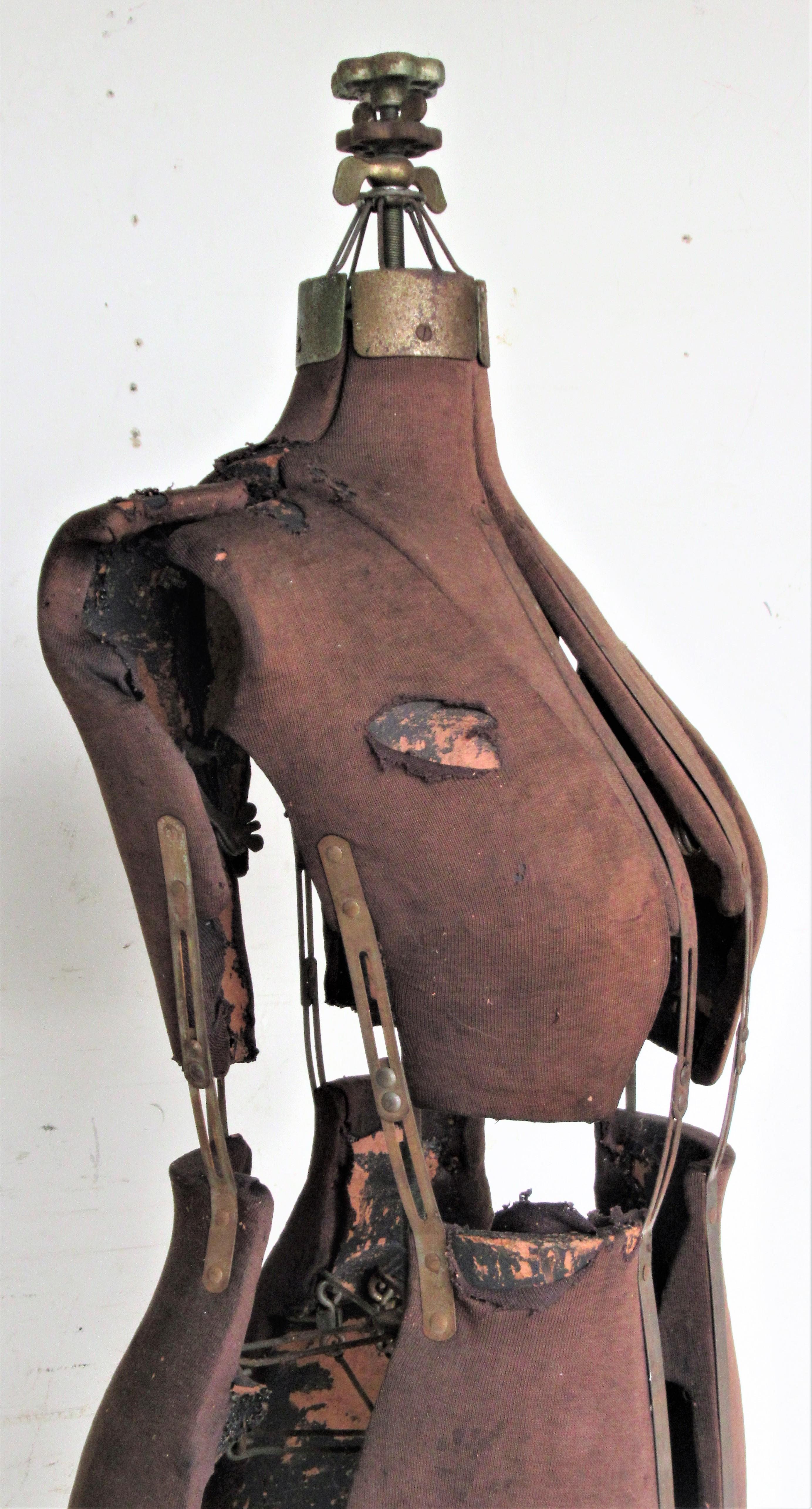 Antique Adjustable Freestanding Dress Makers  Form 4
