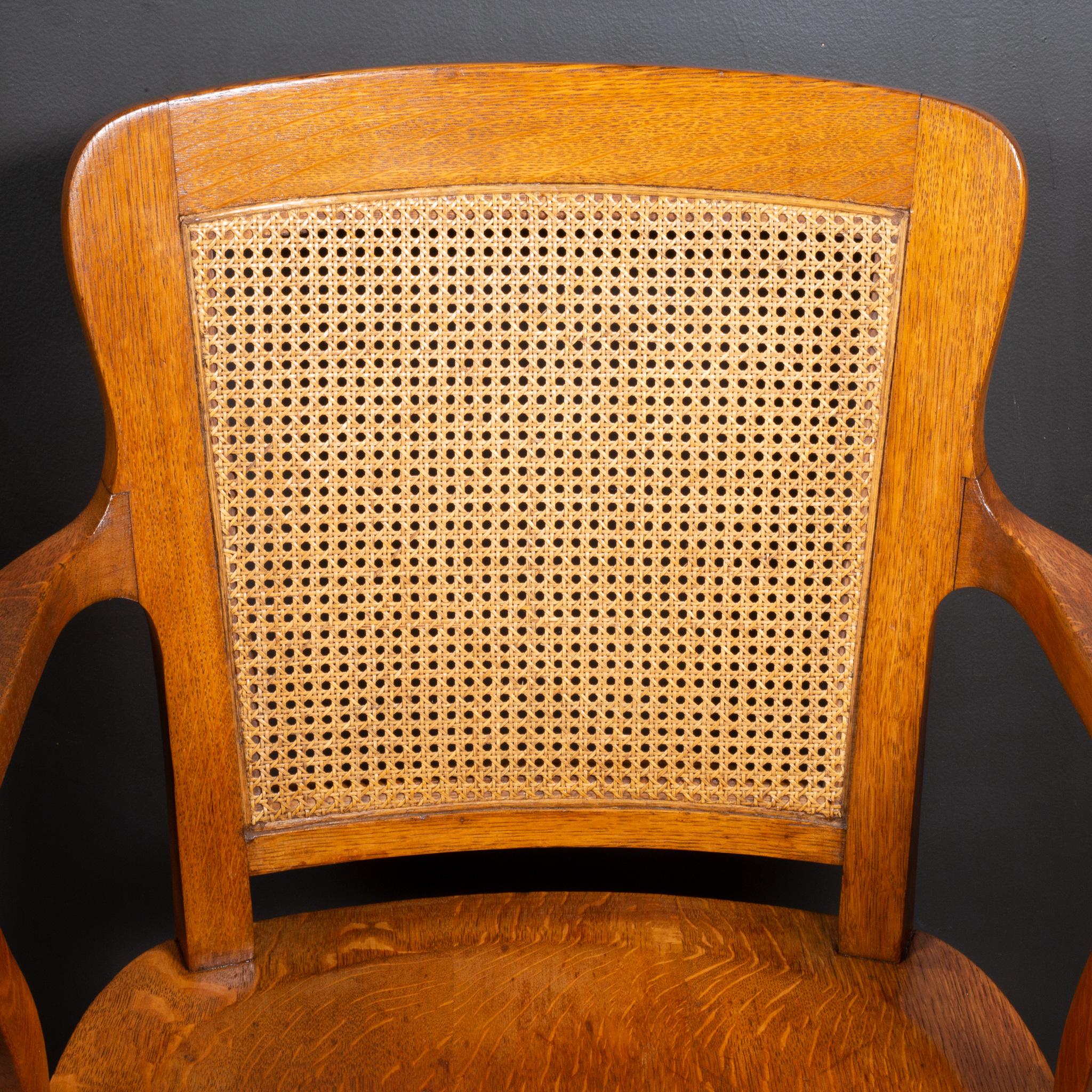 20th Century Antique Adjustable Milwaukee Chair Company Swivel Office Chair, circa 1910-1940
