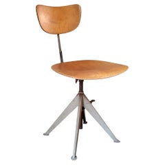 Antique Adjustable N.K. Drafting Stool / Task Chair