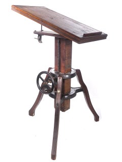 Antique Adjustable Pedestal Camera Stand