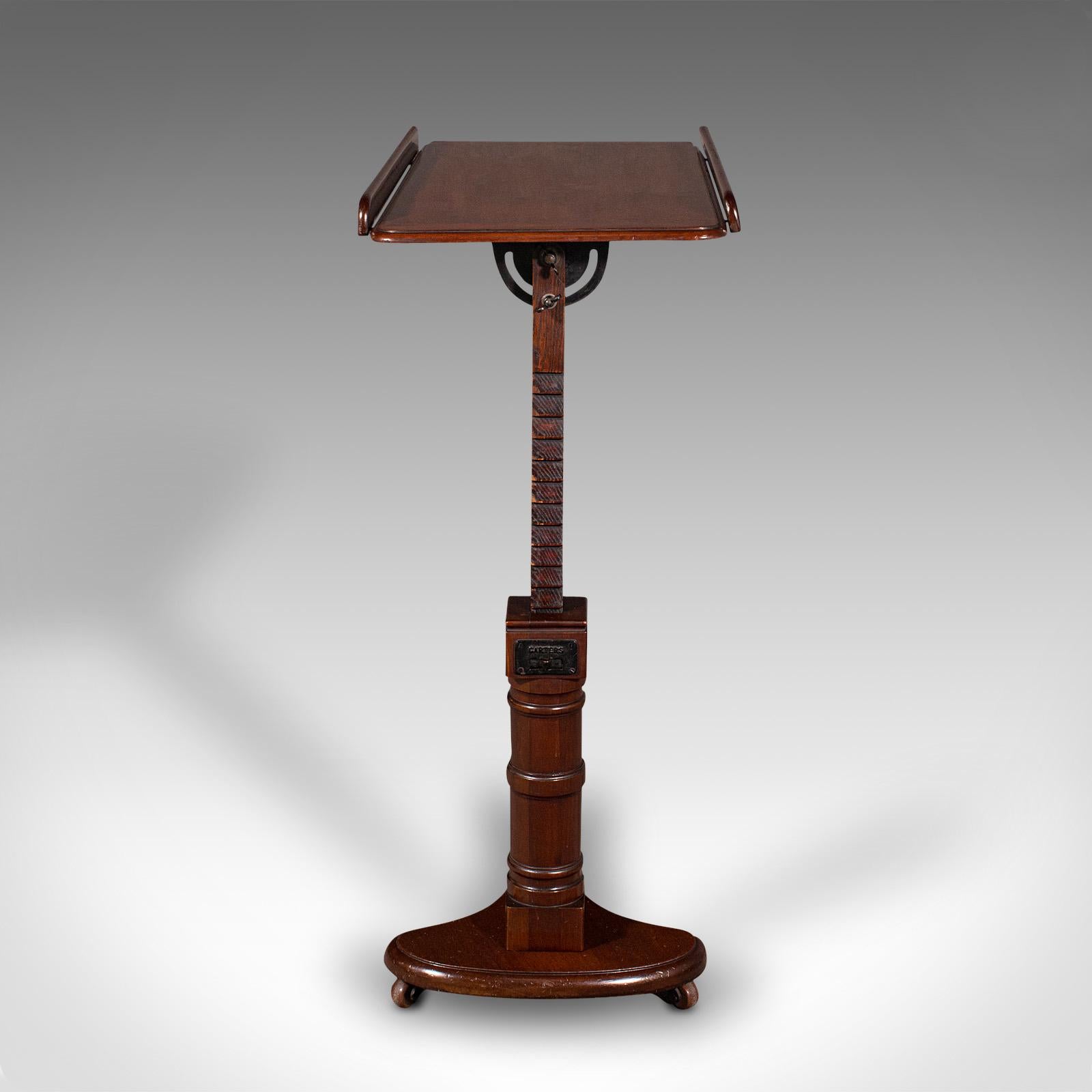 20th Century Antique Adjustable Reading Table, English, Lectern, Recital Stand, Edwardian