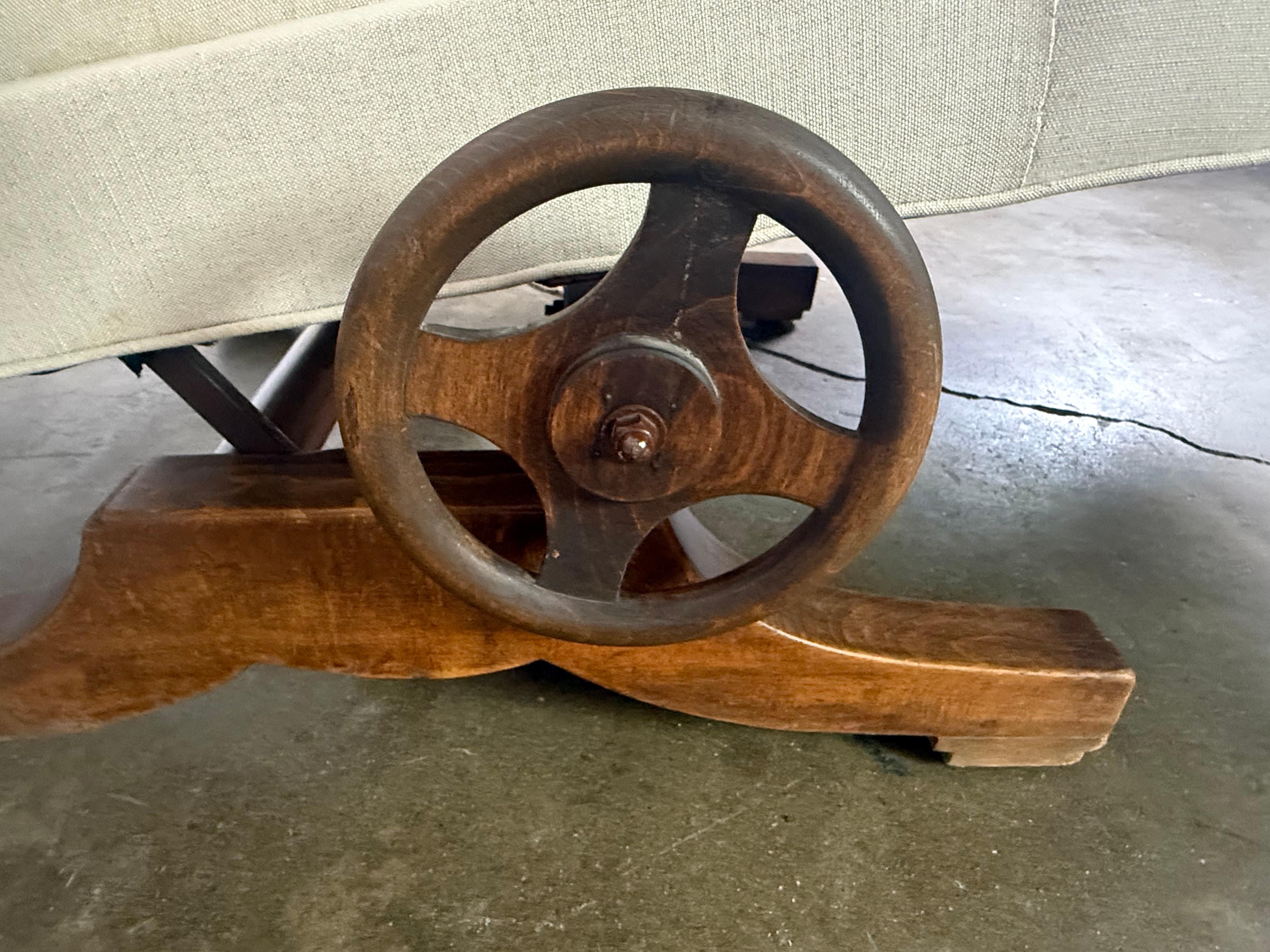 Antique Adjustable Sherz Lounge Chair In Good Condition For Sale In Los Angeles, CA