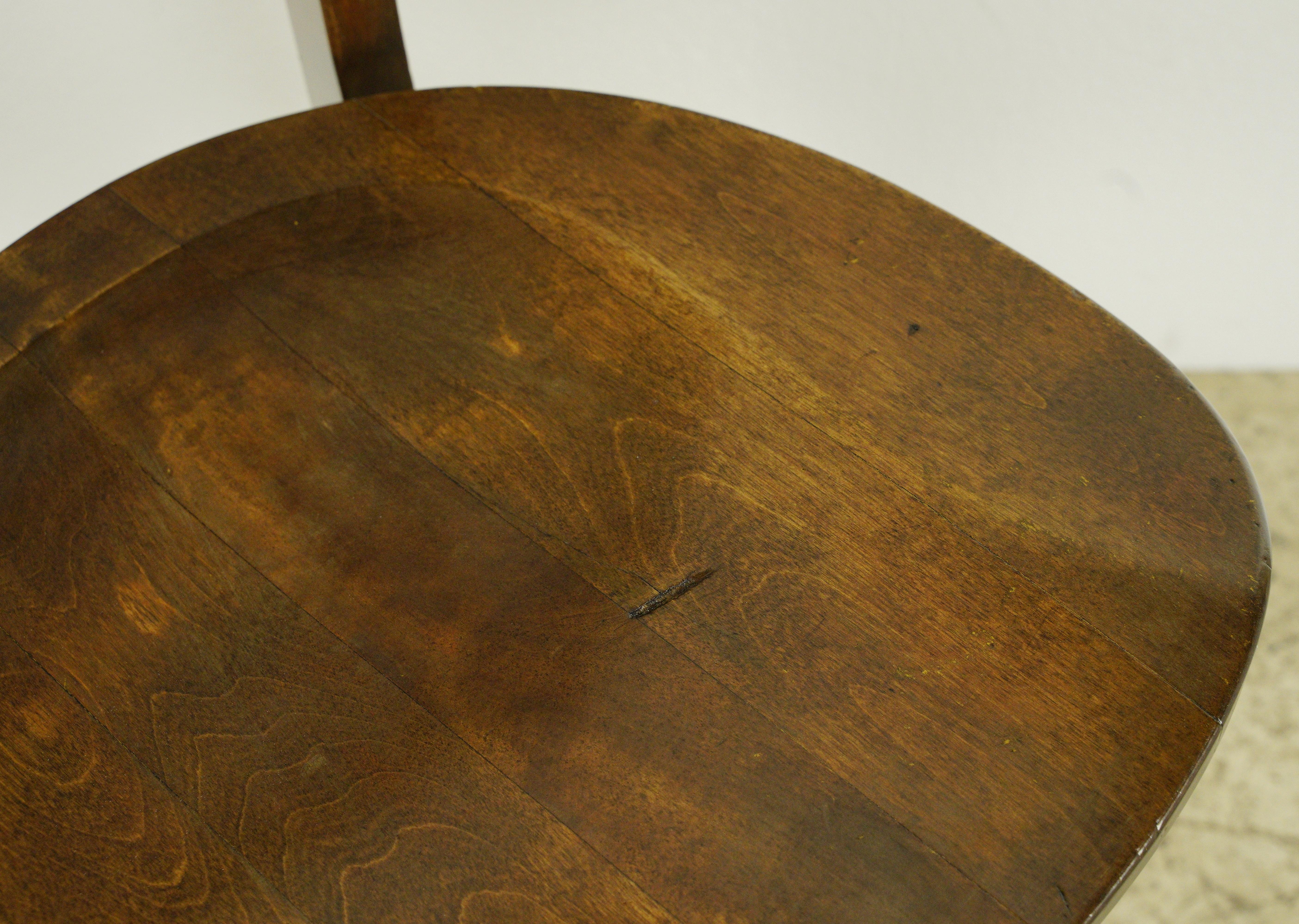 20th Century Antique Adjustable Swivel Maple Office Chair