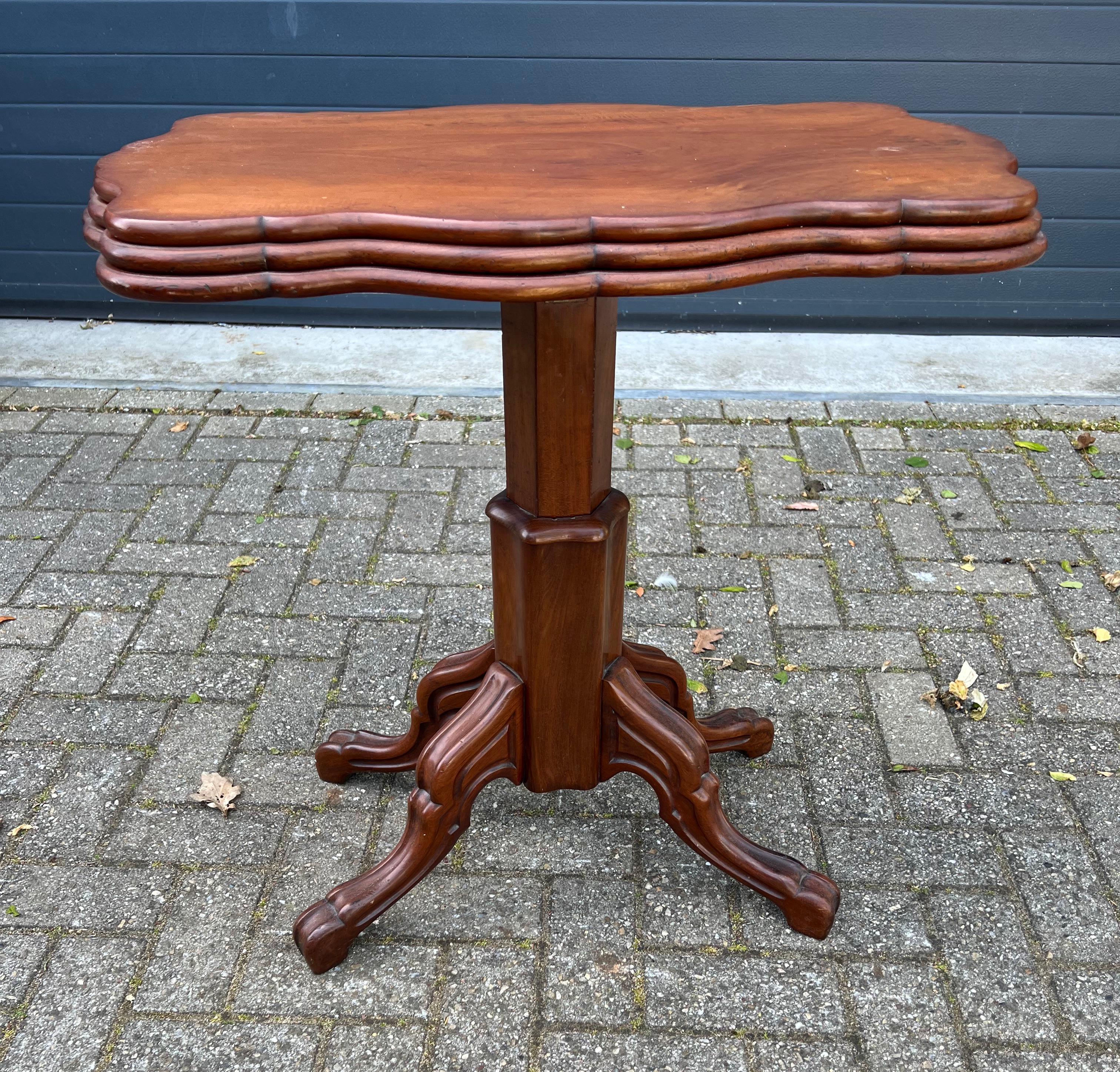 Antique Adjustable Victorian Dumb Waiter Table / Side Table, England, circa 1870 For Sale 3