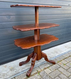 Antique Adjustable Victorian Dumb Waiter Table / Side Table, England, circa 1870