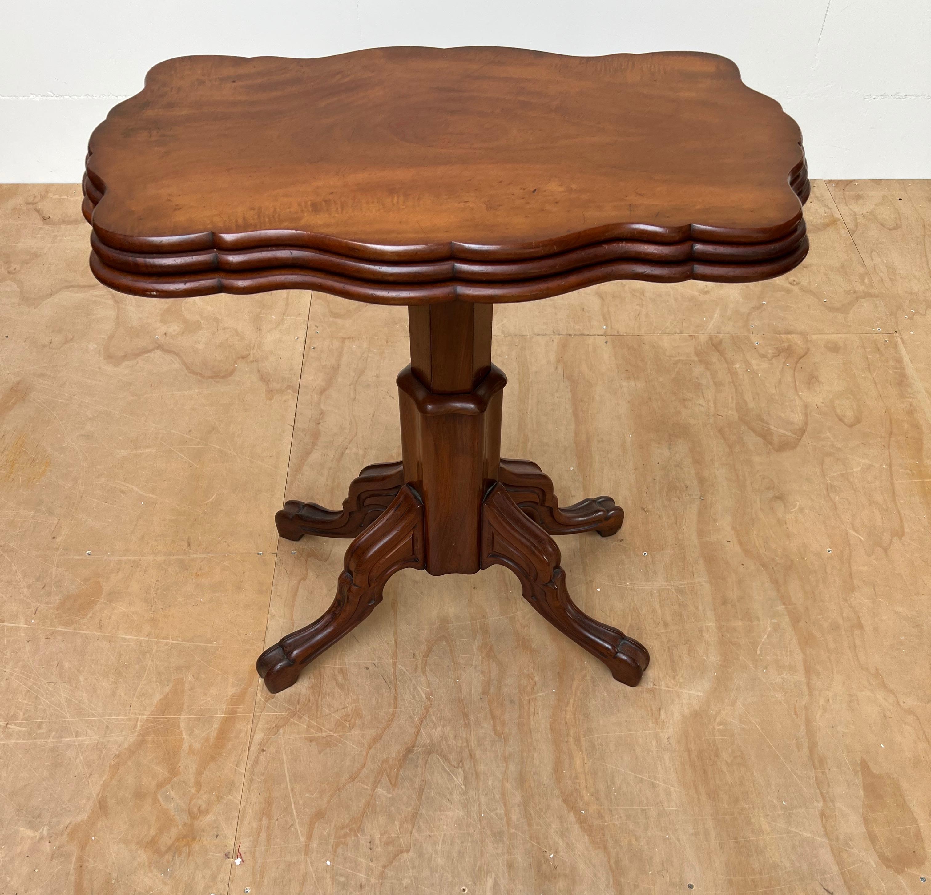 Antique Adjustable Victorian Dumb Waiter Table / Side Table, England, circa 1870 For Sale 12