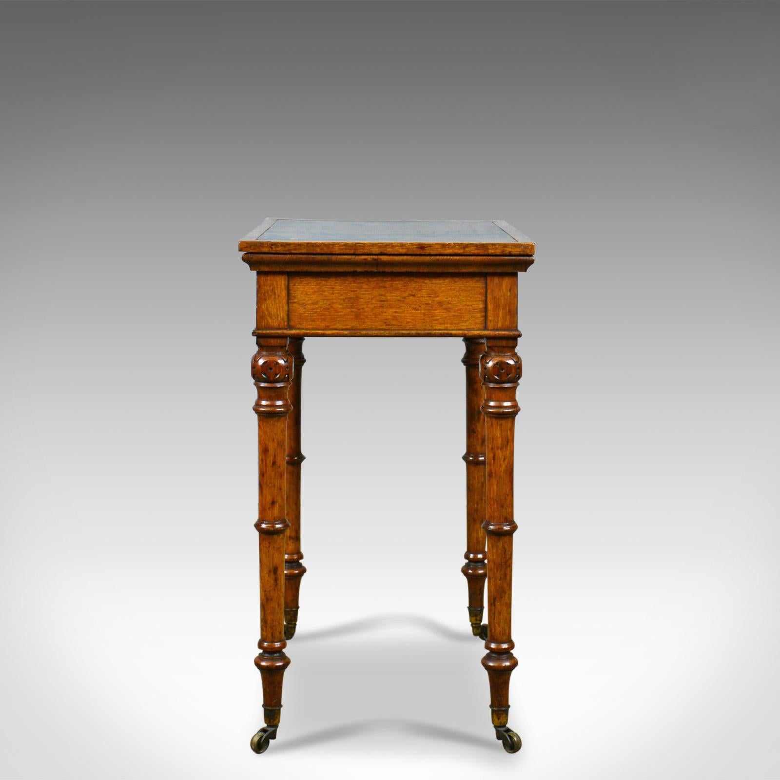 Victorian Antique, Adjustable Writing Table, English, Oak, Johnstone and Jeanes circa 1850