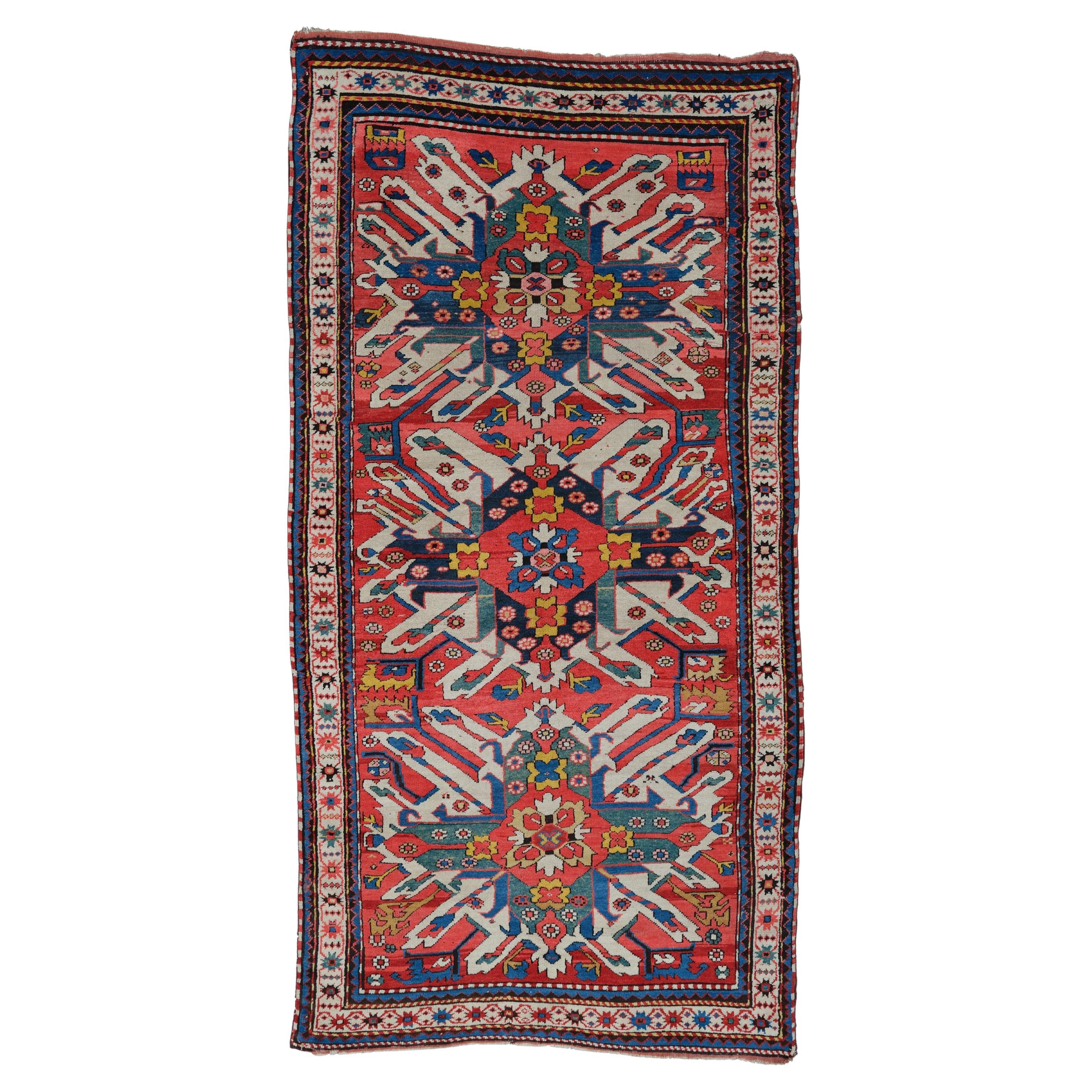 Antique Adler Rug - 19th Century Caucasian Adler Rug, Antique Rug, Vintage Rug For Sale