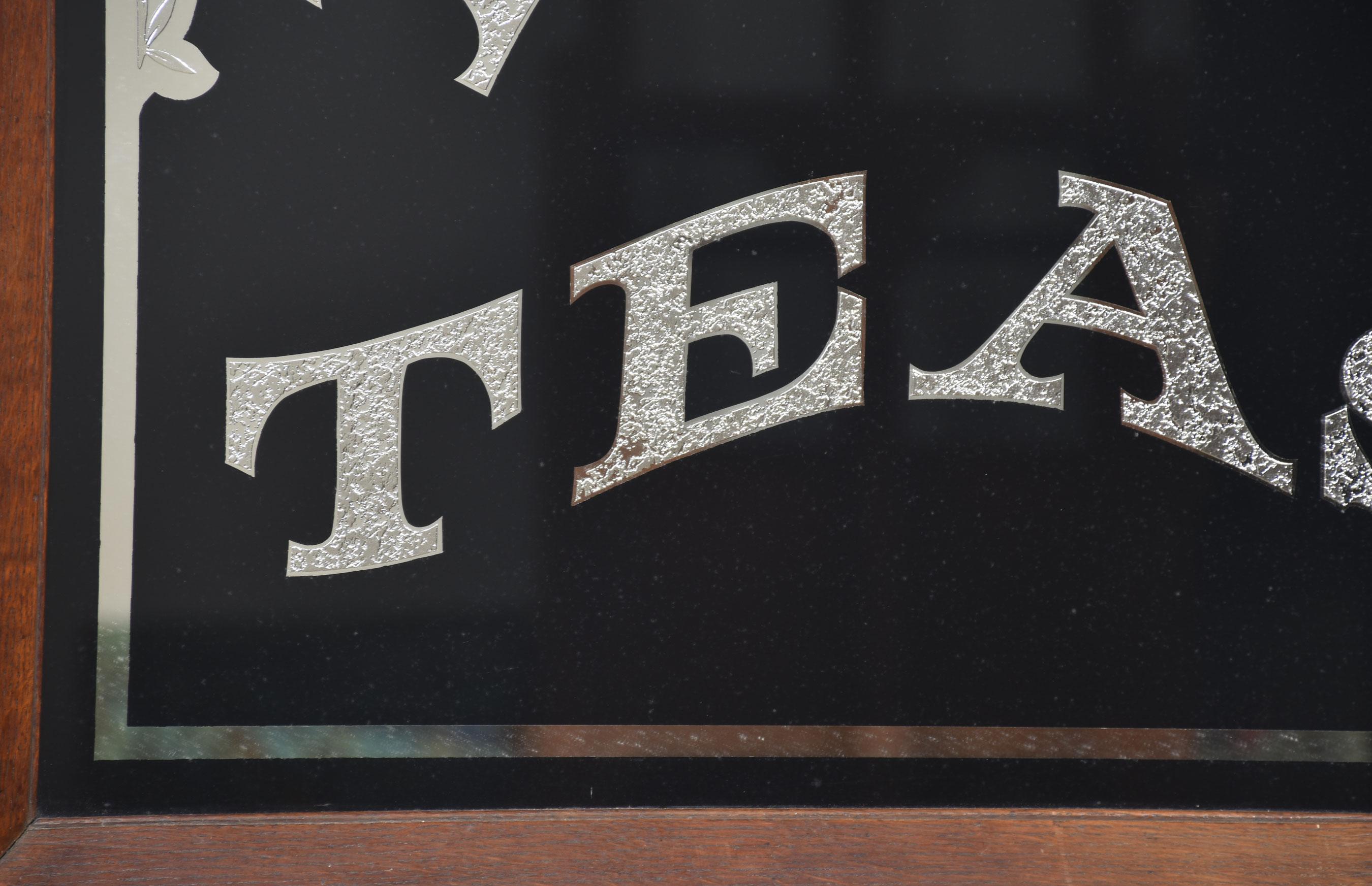 Antique Advertisement Mirror For Sale 1