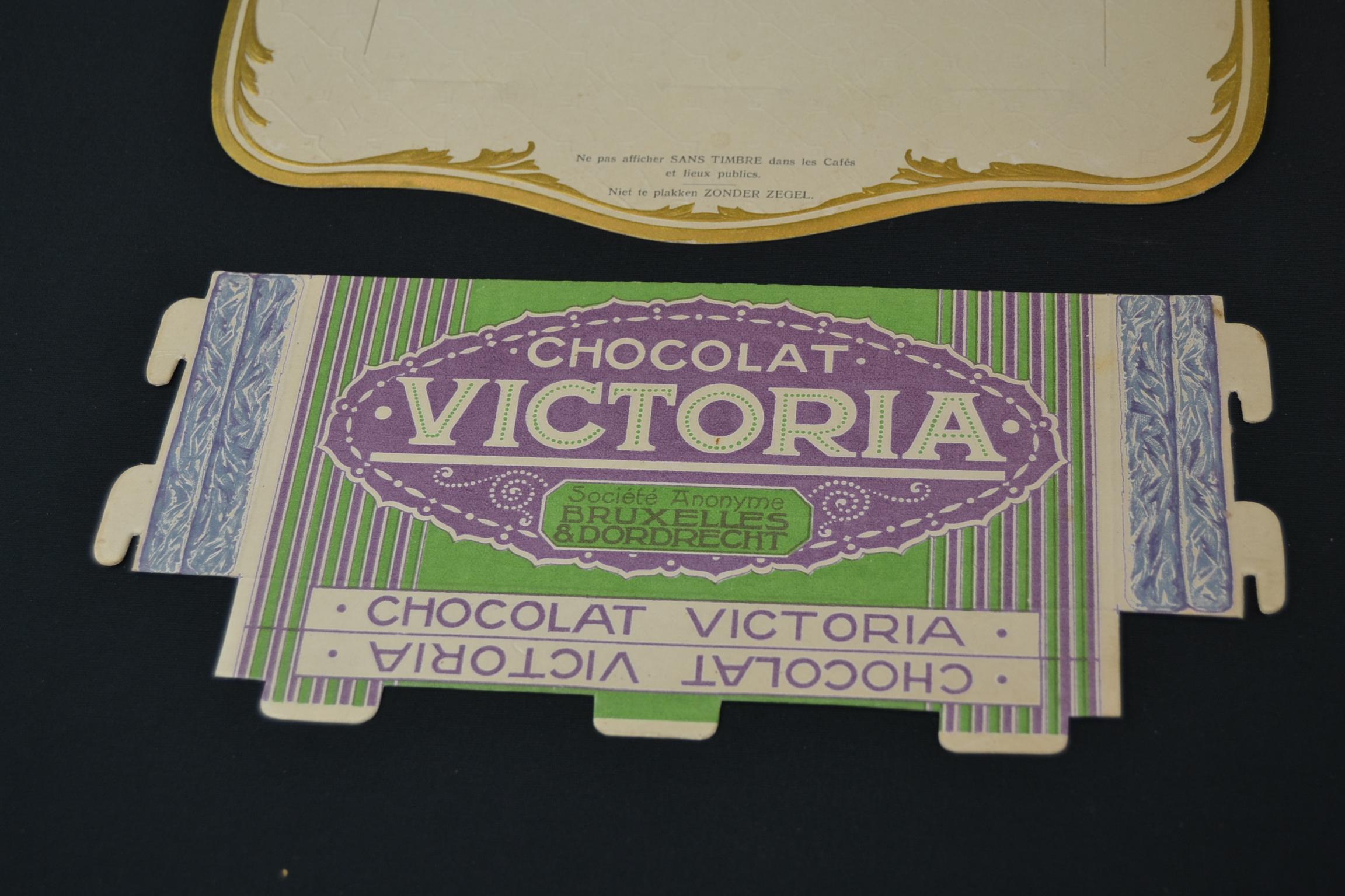 Antique Advertising Chocolat Victoria Brussels, Set of 3 5