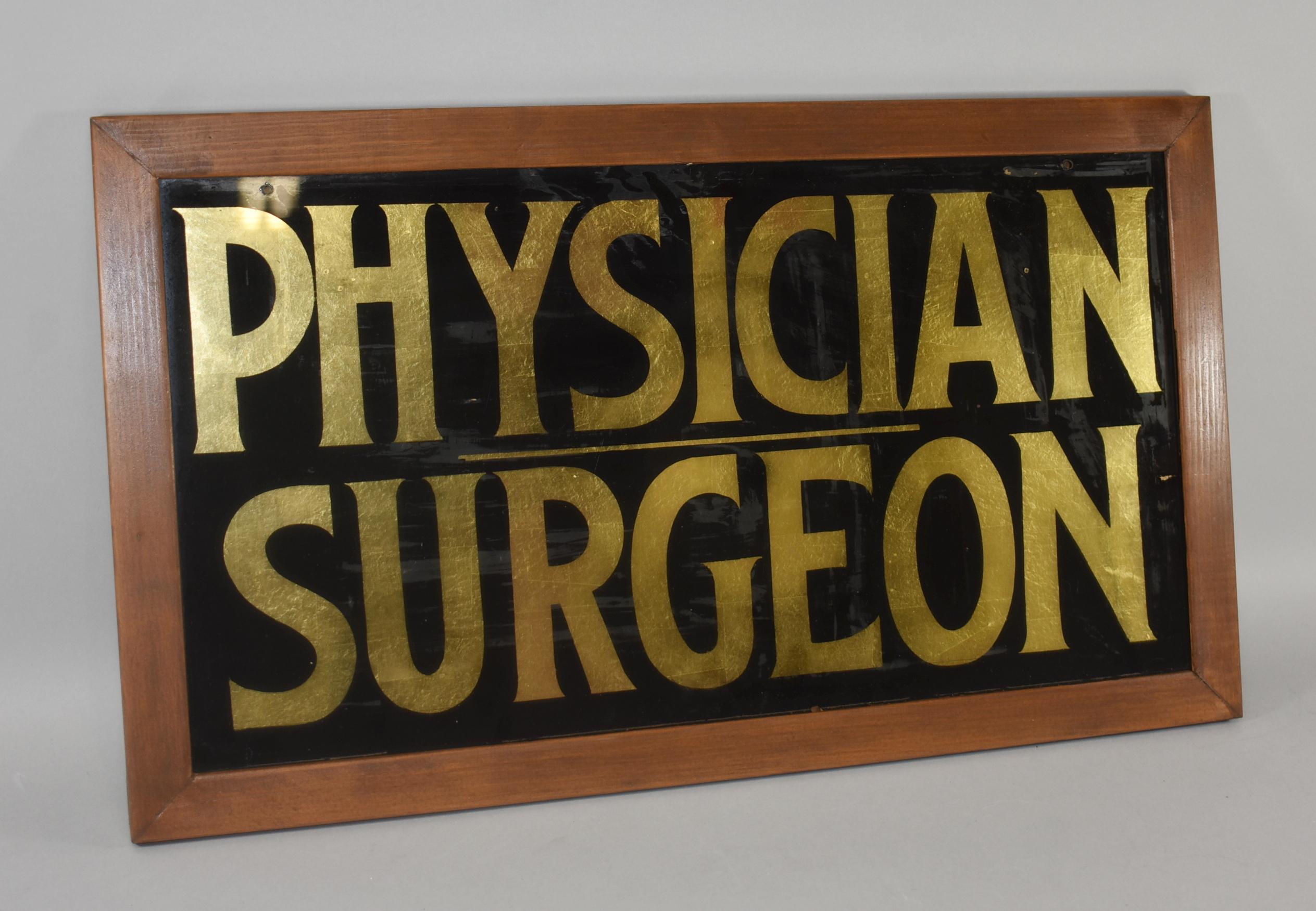 reverse glass sign painting