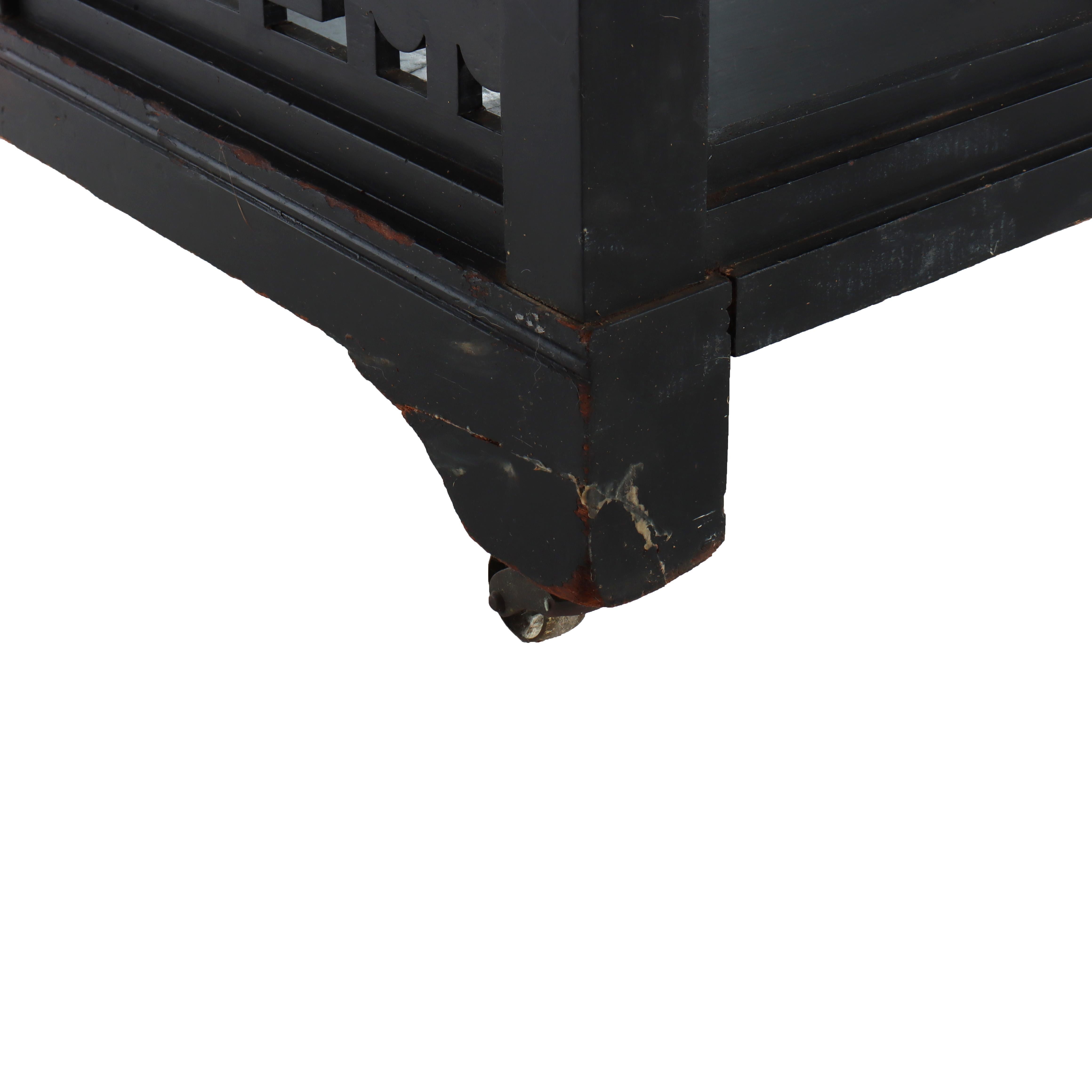 Antique Aesthetic Chip Carved Ebonized Cherry Lady’s Desk C1880 For Sale 6