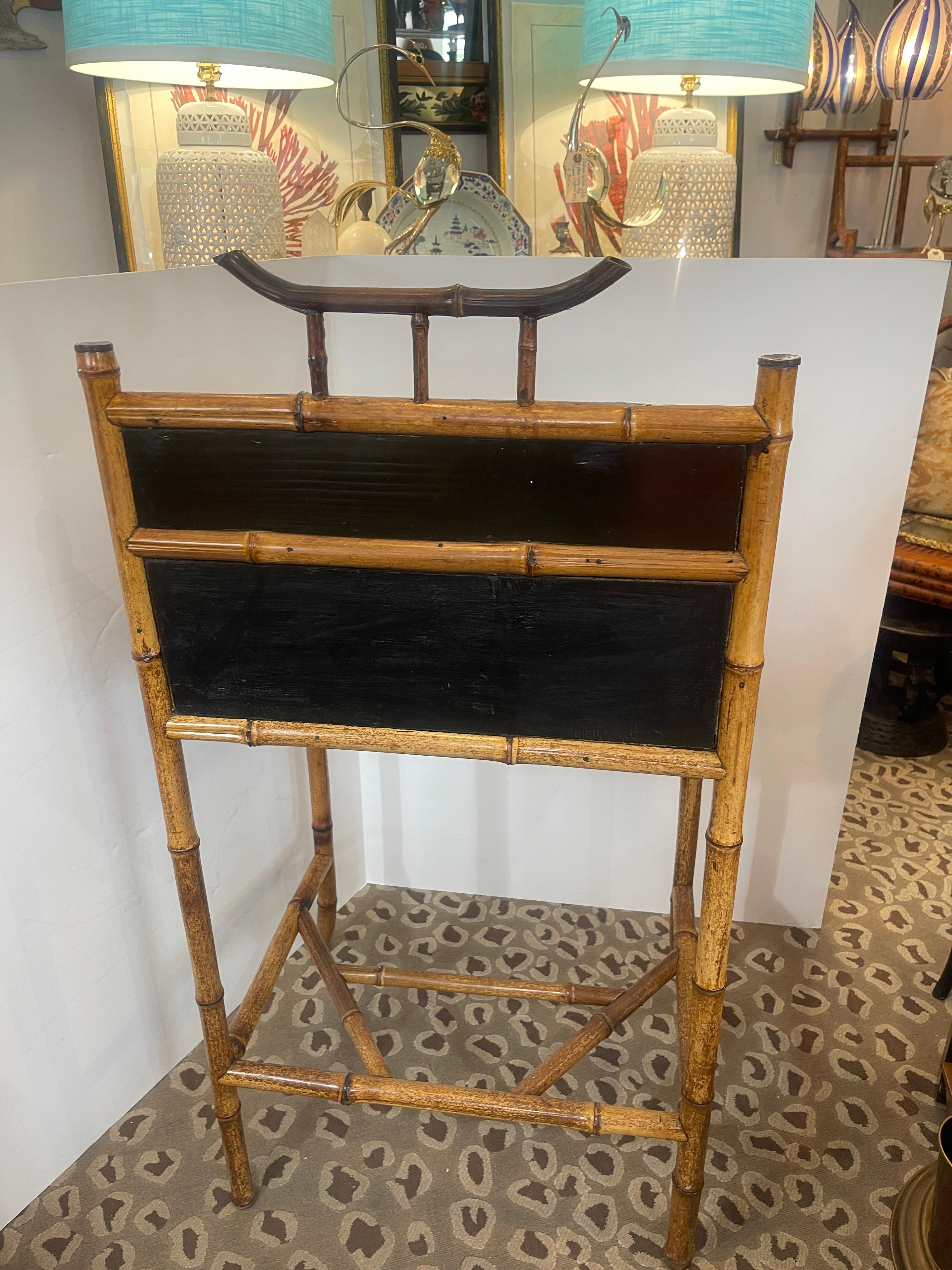 Antique Aesthetic Mouvement  Bamboo Slant Desk, 1880-1910 (19. Jahrhundert) im Angebot