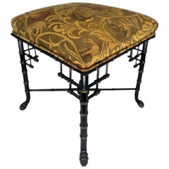 Antique Aesthetic Movement Faux Bamboo Ottoman, Attr: Herter Brothers