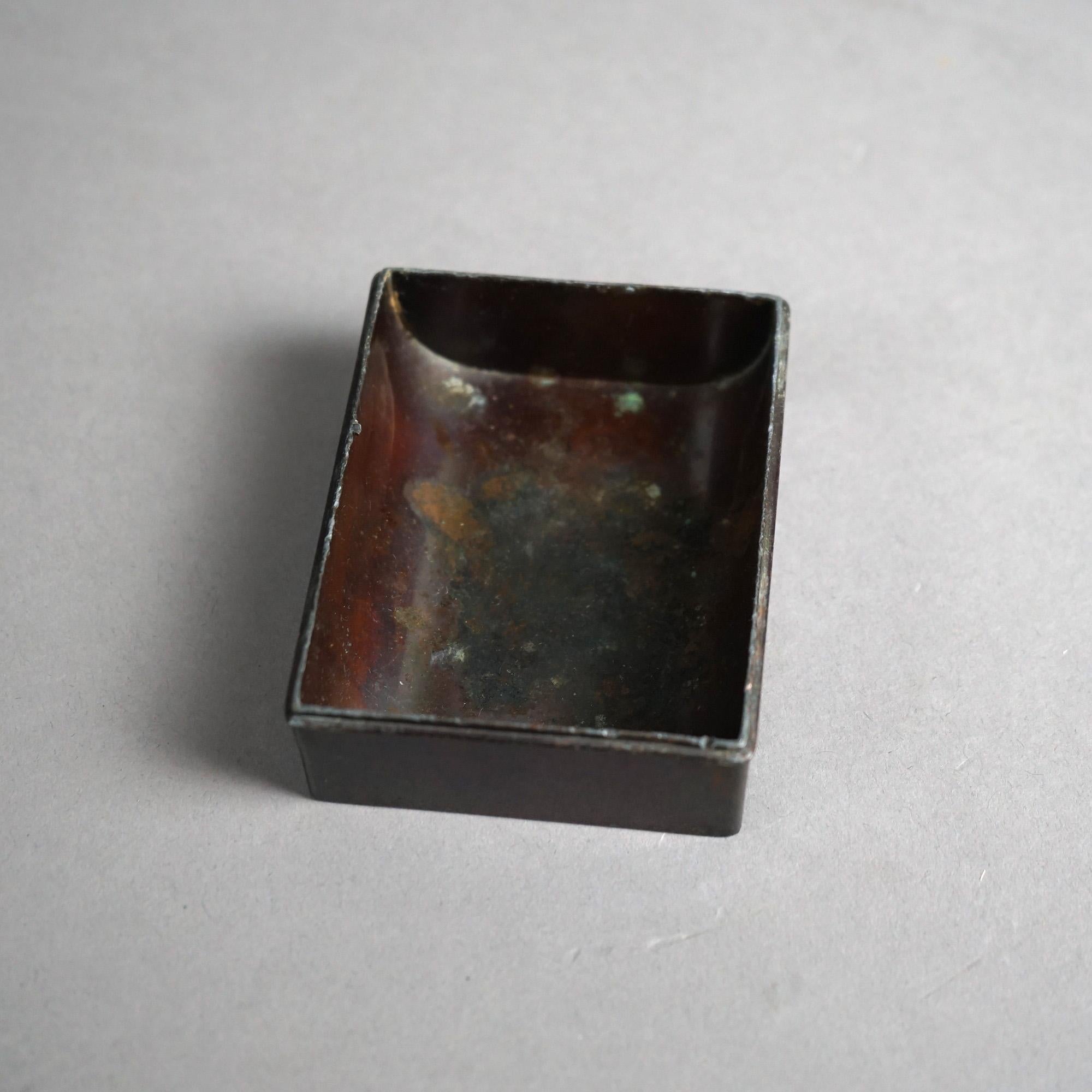 Antike Aesthetic Movement gemischte Metall-Schreibtisch-Organizer C1870 (Gegossen) im Angebot
