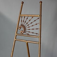 Antique Aesthetic Movement Oak Stick and Ball Artist Easel, circa 1910