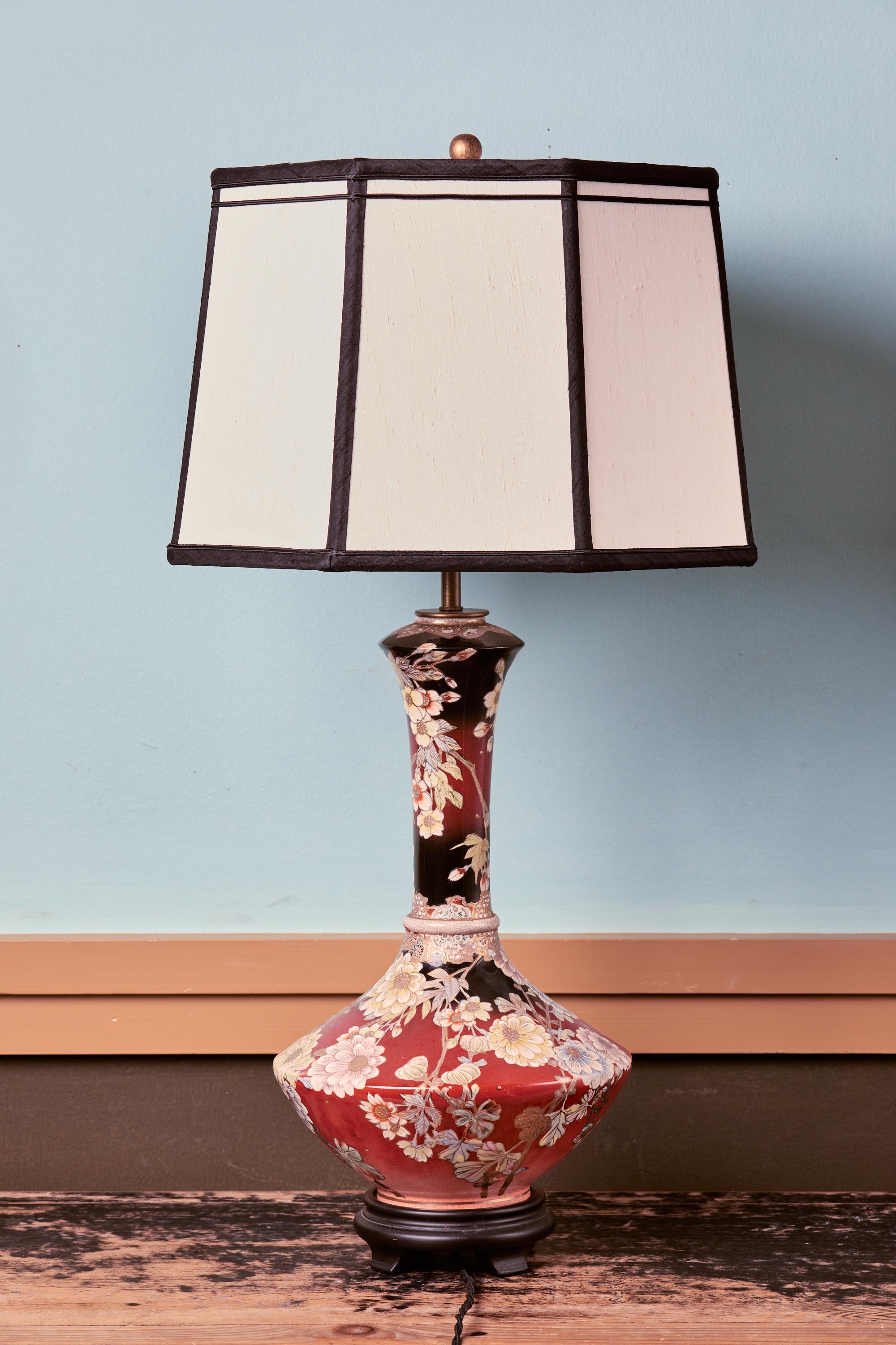 Antike Aesthetic Movement Tischlampe im Japonisme-Stil (Japanisch) im Angebot