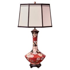 Antike Aesthetic Movement Tischlampe im Japonisme-Stil