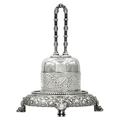 Antique Aesthetic Movement Tiffany & Co. Sterling Silver Bell on Stand 1873-1891