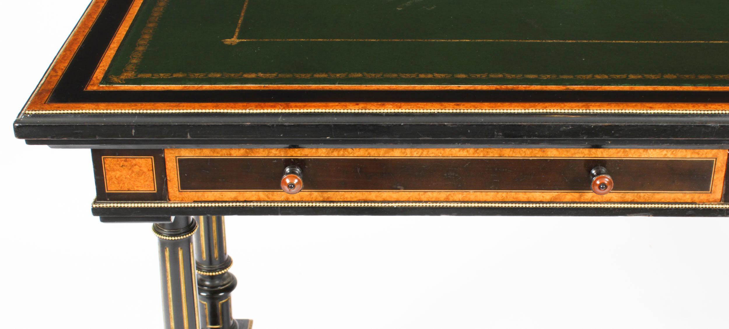 XIXe siècle Table à écrire d'époque esthétique Edward & Roberts 19ème siècle en vente