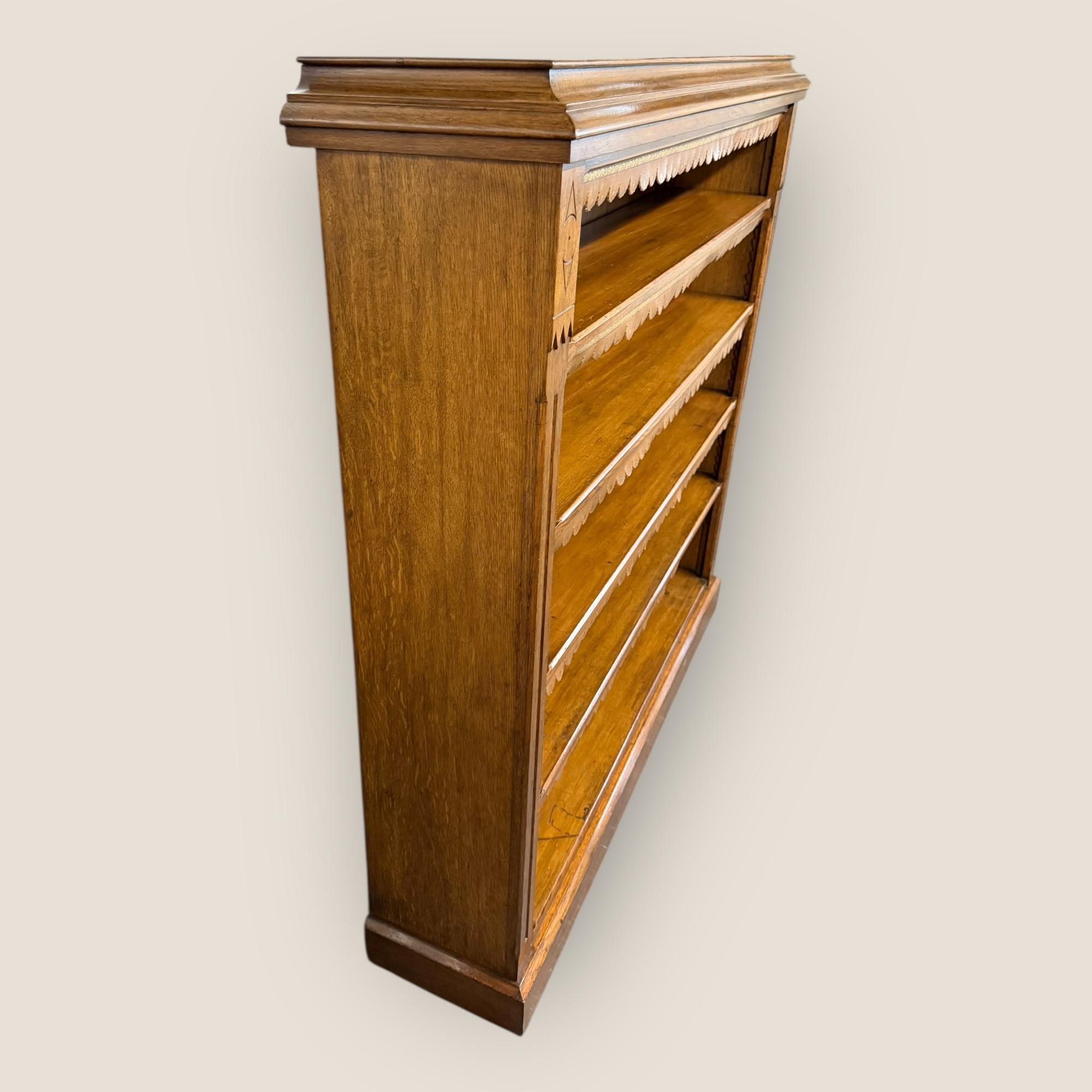 Grande libreria a giorno tardo-vittoriana in Oak Oak In condizioni buone in vendita a King's Lynn, GB