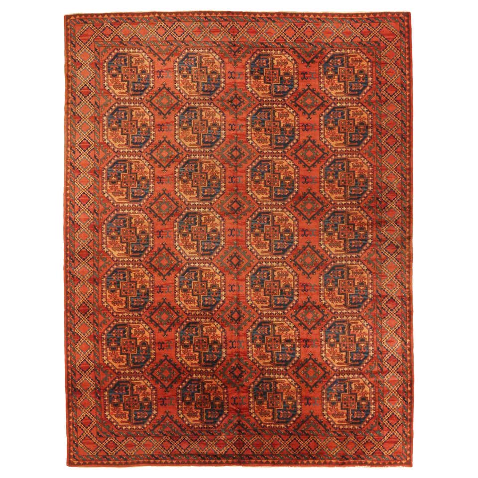 Turkmen Traditional Rug Antique Turkmen Palas Rug For Sale at 1stDibs