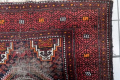Antique Afghan Baluch Rug, 1920s, Hand-Knotted Wool, 3.1' x 6' - 1C1205