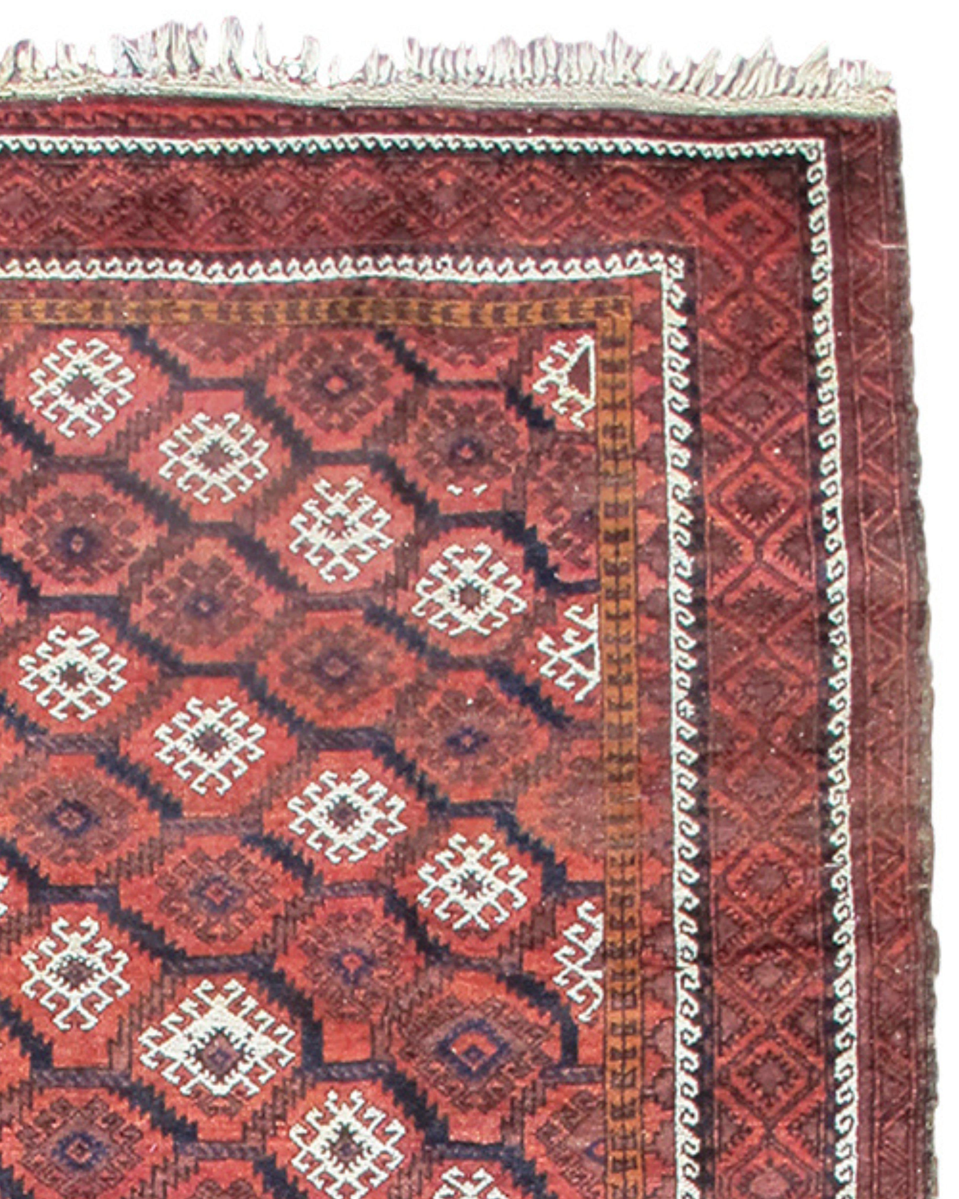 Antique Afghan Baluch Rug, Early 20th Century

Additional Information:
Dimensions: 10'2