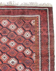 Antique Afghan Baluch Rug, Early 20th Century