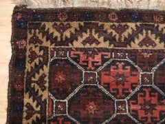 Antique Afghan Baluch Rug, Small Size With Lattice Design, Circa 1900