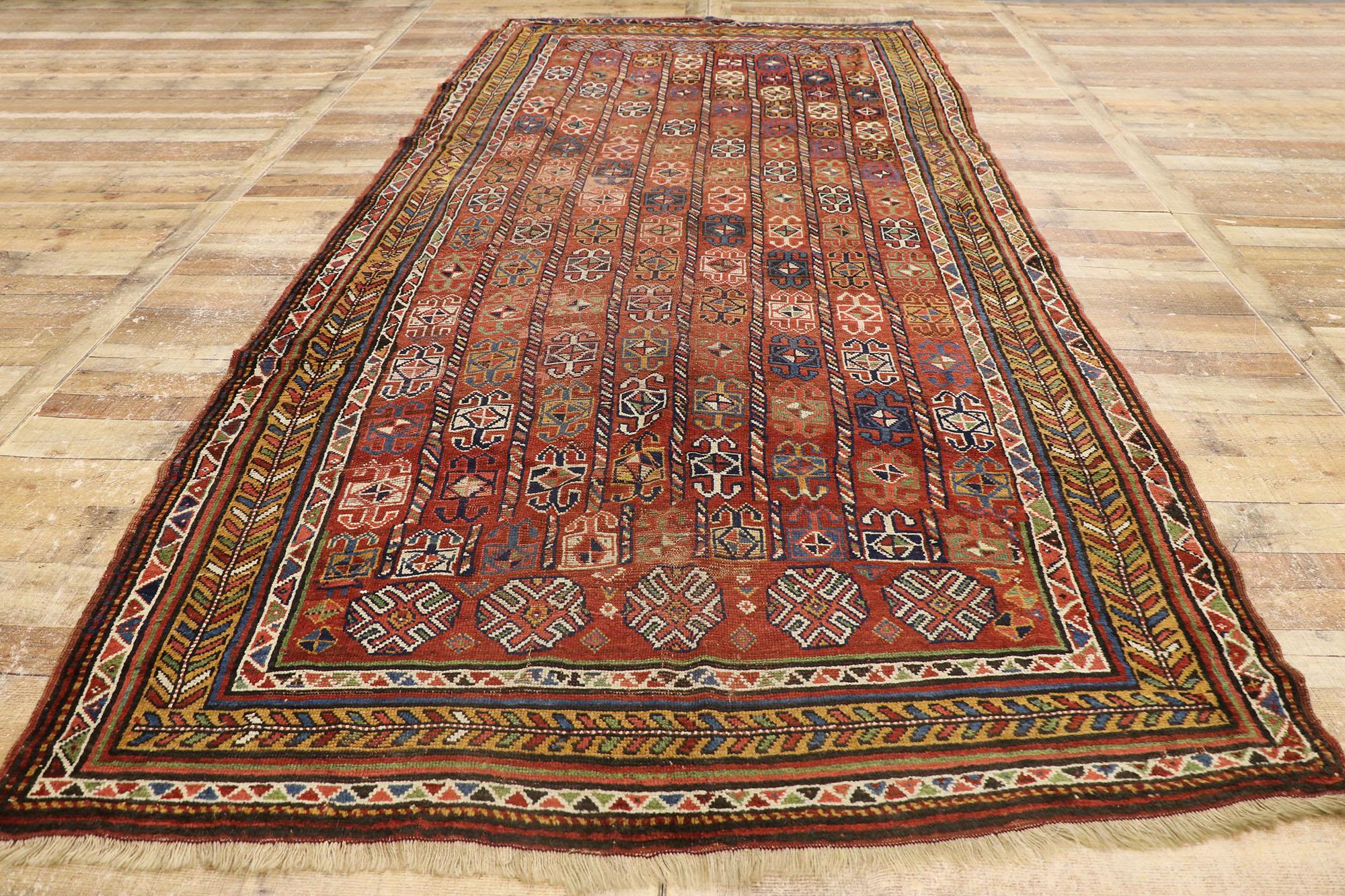 Wool Antique Afghan Bashir Carpet For Sale