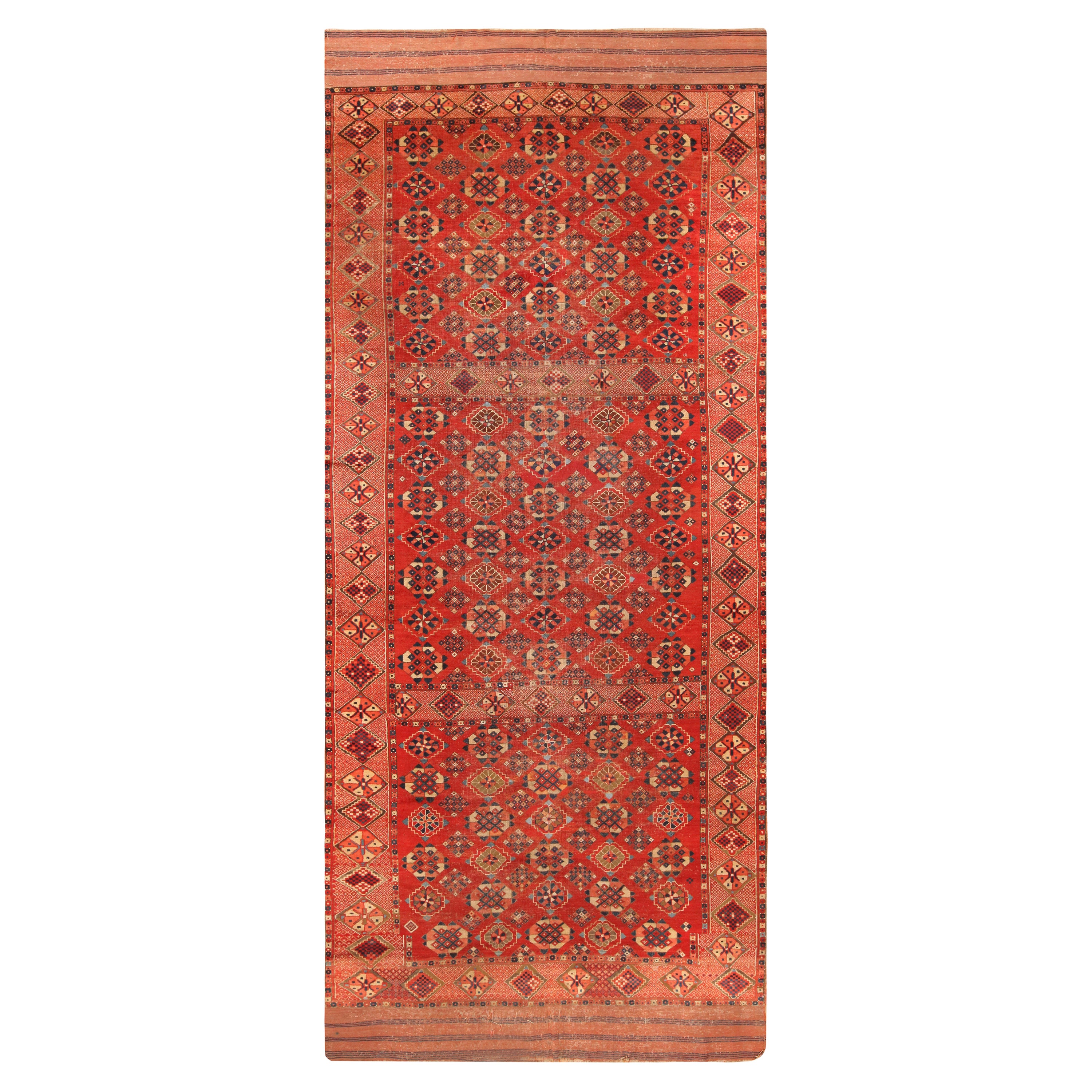 Tappeto antico afghano Bashir. 6 ft 7 in x 15 ft 9 in in vendita