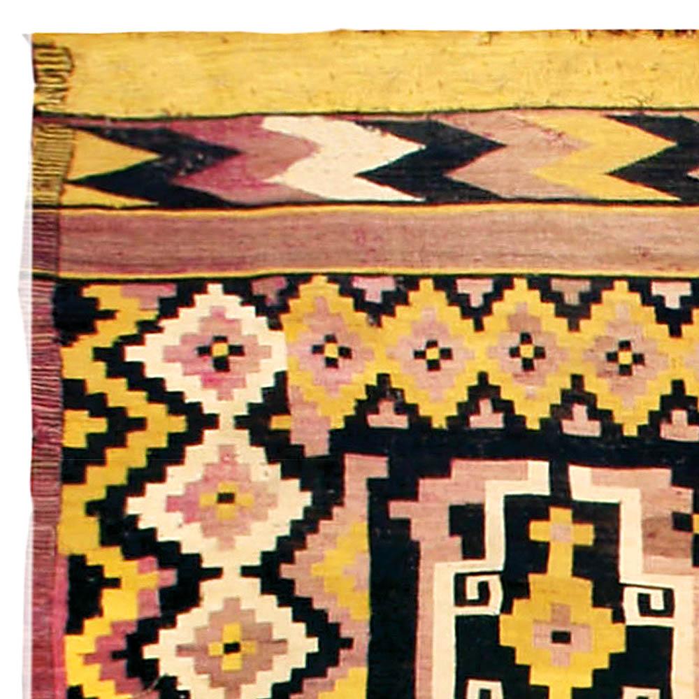 Mid-20th Century Afghan Kilim Wool Rug For Sale 2