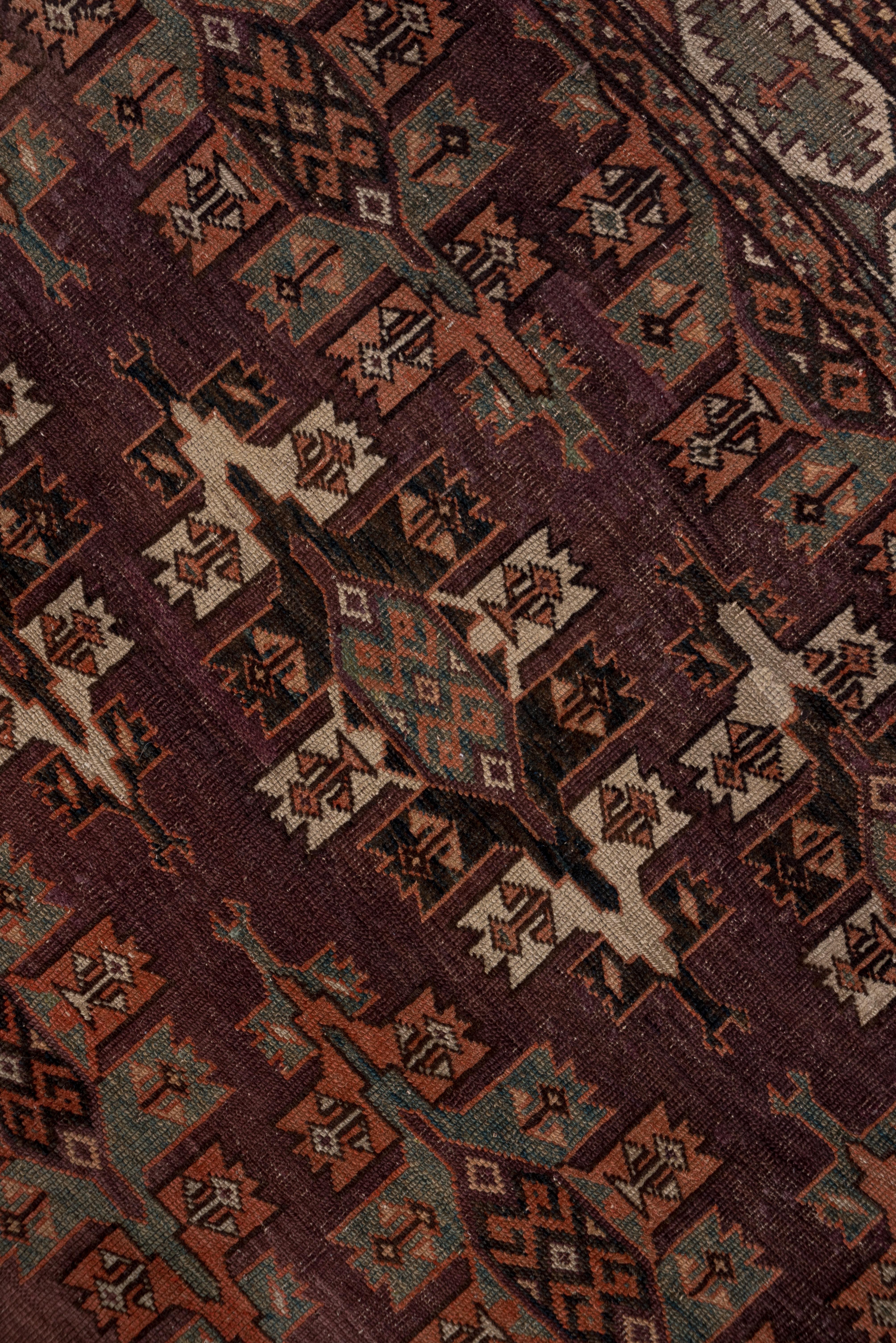 Tribal Antique Afghan Carpet, Late 19th Century, circa 1890s