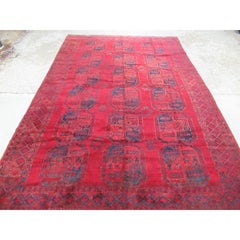 Antique Afghan Carpet with Traditional Ersari Design R-2104