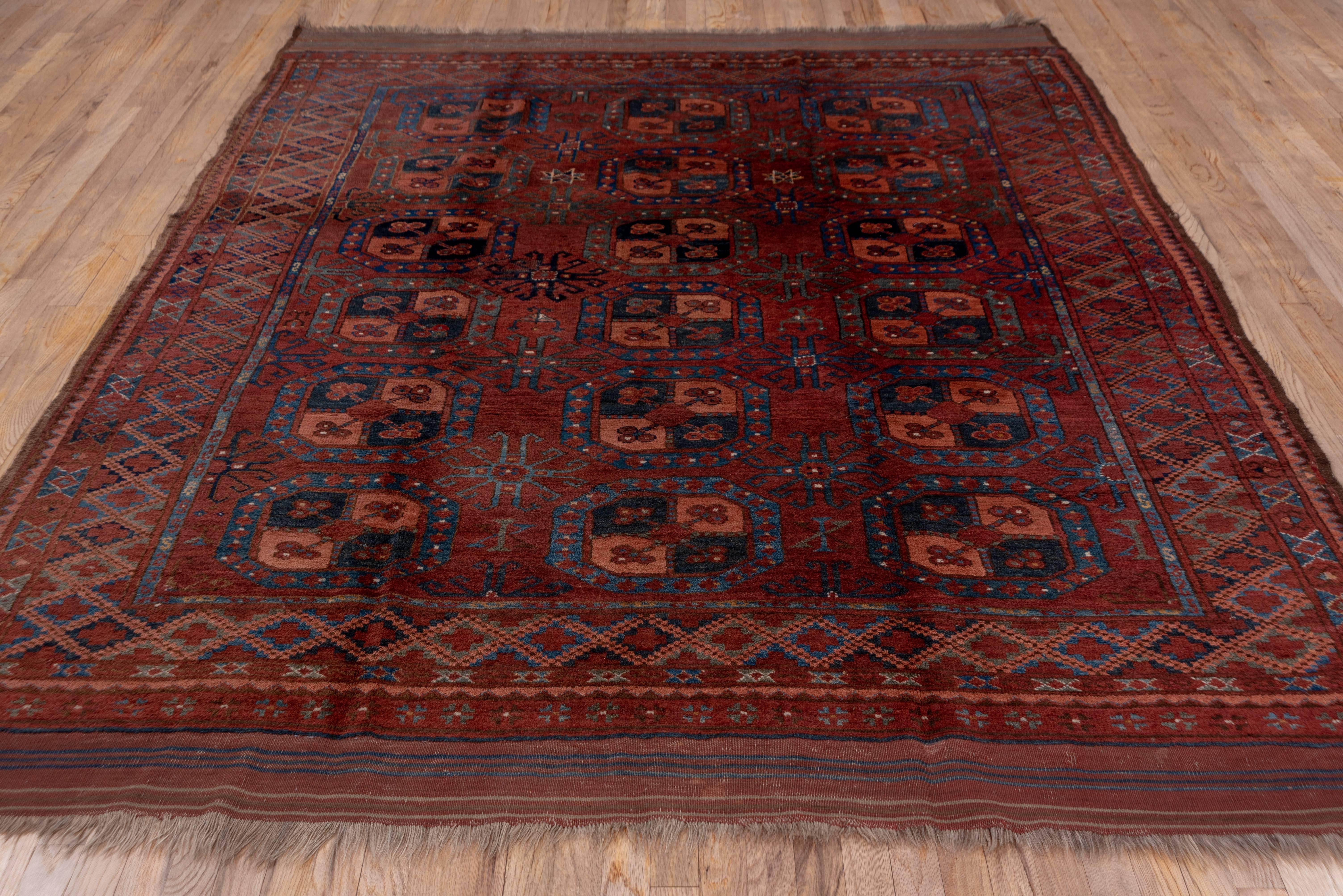 Mid-Century Modern Antique Afghan Ersari Carpet For Sale
