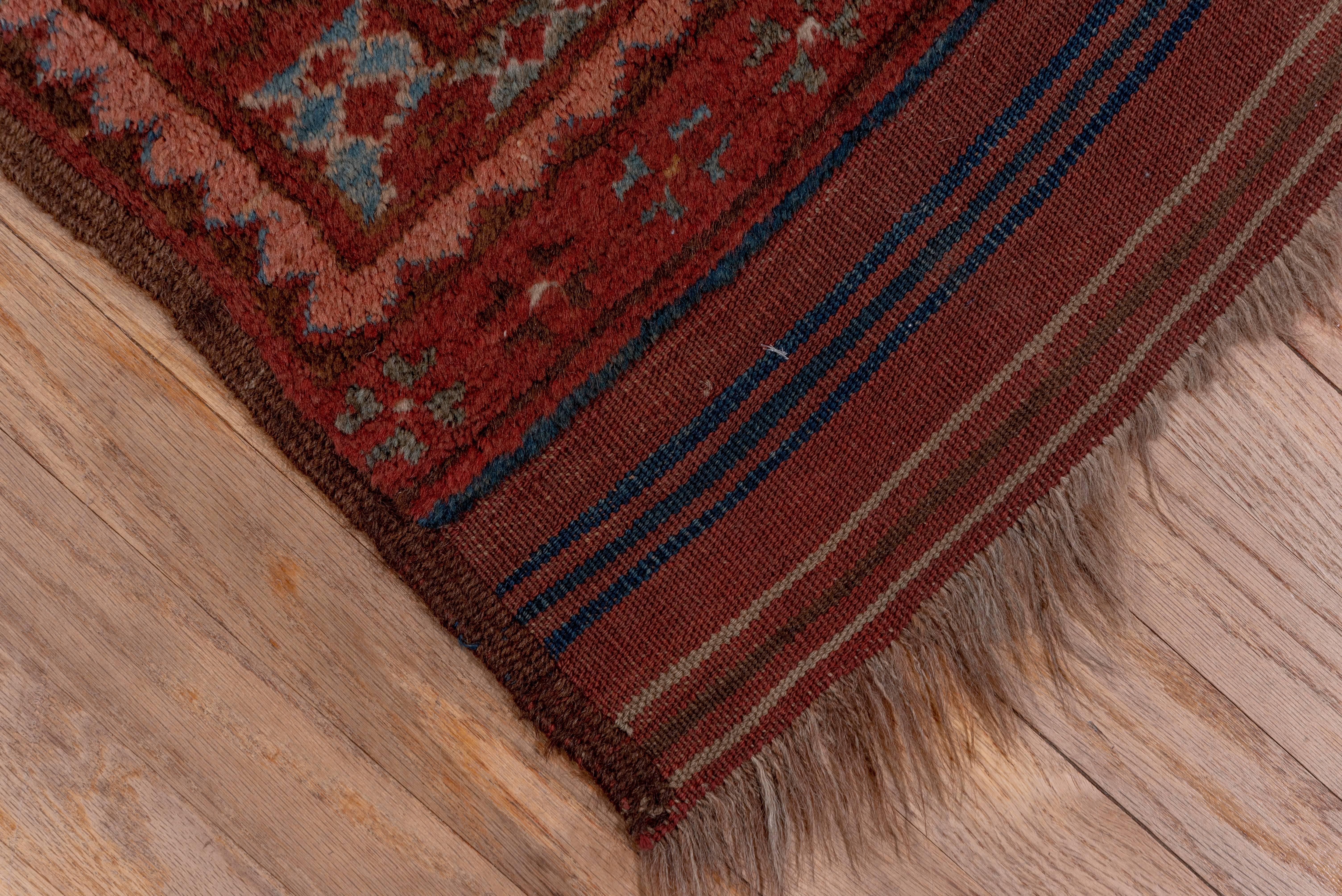 Hand-Woven Antique Afghan Ersari Carpet For Sale