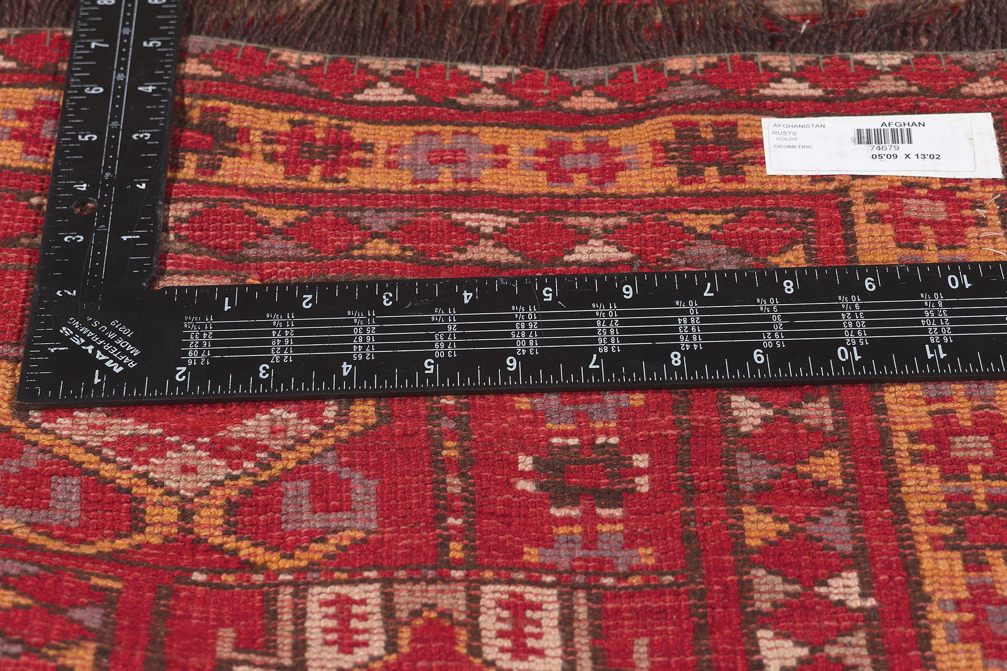 Antique Afghan Ersari Rug, Nomadic Charm Meets Maximalism In Good Condition For Sale In Dallas, TX