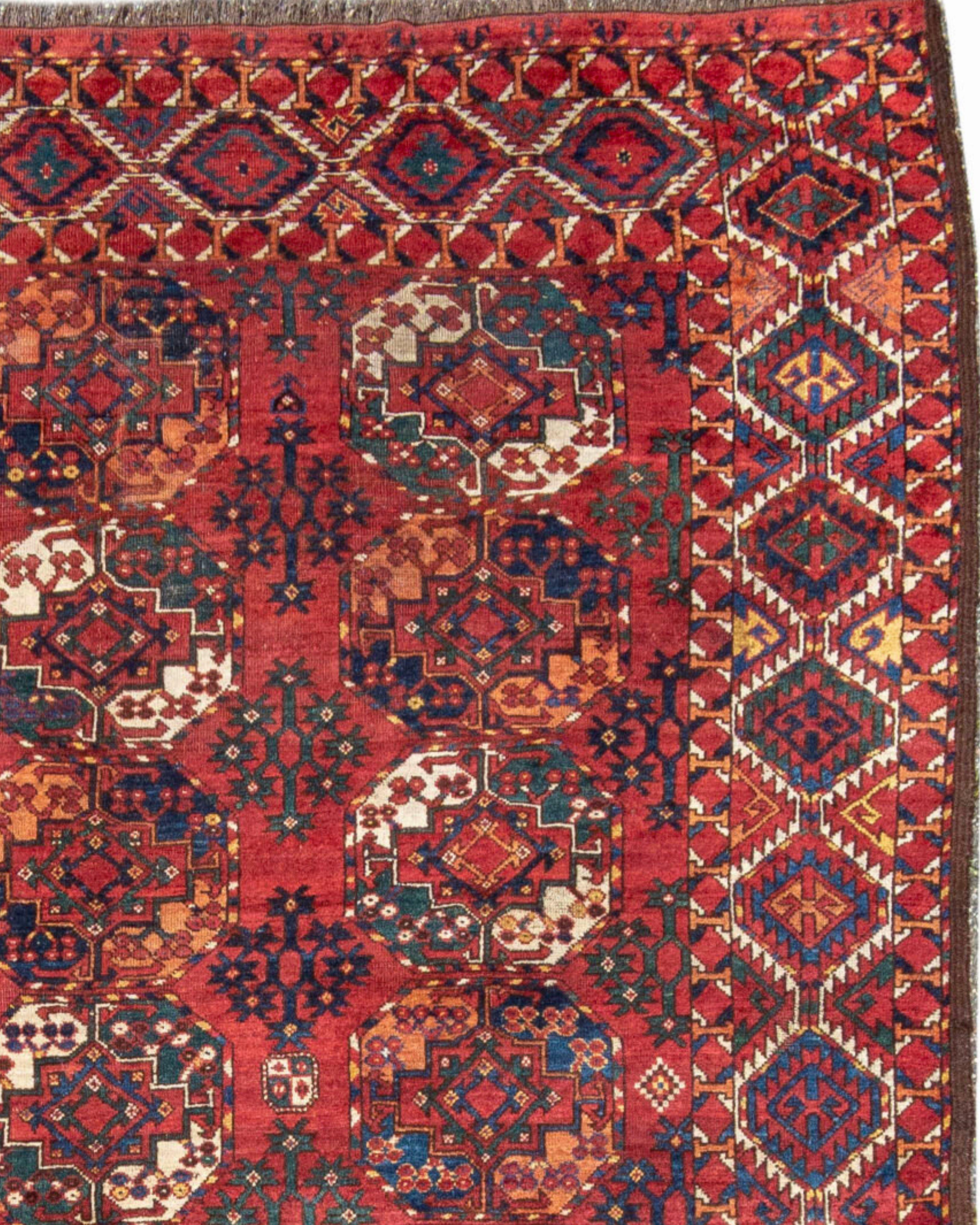 Antique Afghan Rug Ersari Main Carpet, 19th Century

Very good condition with slight wear in one area.

Additional Information
Dimensions: 7'10