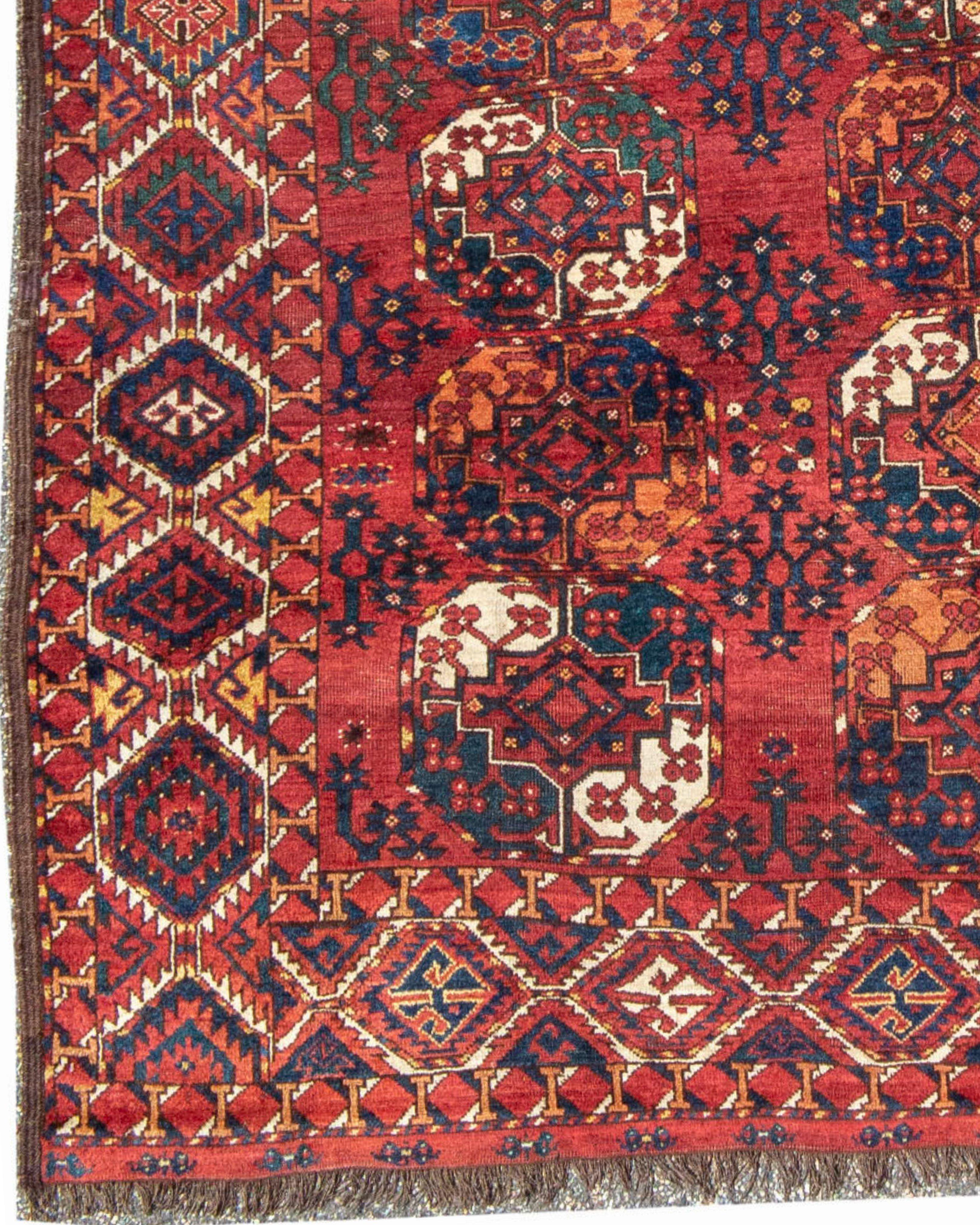 Antique Afghan Ersari Main Carpet, 19th Century In Good Condition In San Francisco, CA