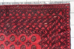 Antique Afghan Ersari Rug, 1920s, Hand-Knotted Wool, 6.8' x 9.4' - 1C1208