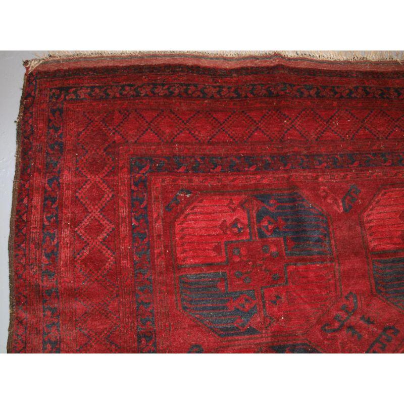 Antique Afghan Ersari Sulayman Carpet, Excellent Colour, circa 1900 In Good Condition For Sale In Moreton-In-Marsh, GB