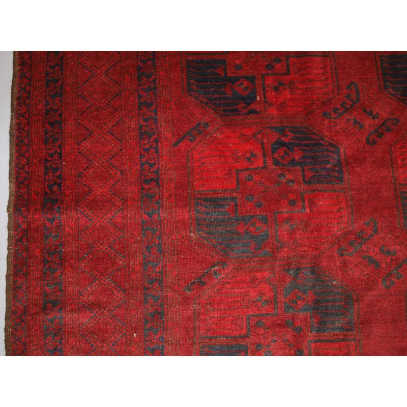 19th Century Antique Afghan Ersari Sulayman Carpet, Excellent Colour, circa 1900 For Sale