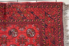 Antique Afghan Ersari Tribal Rug – 1920s – Hand-Spun Wool – 2.7' x 4.2' -1C1254