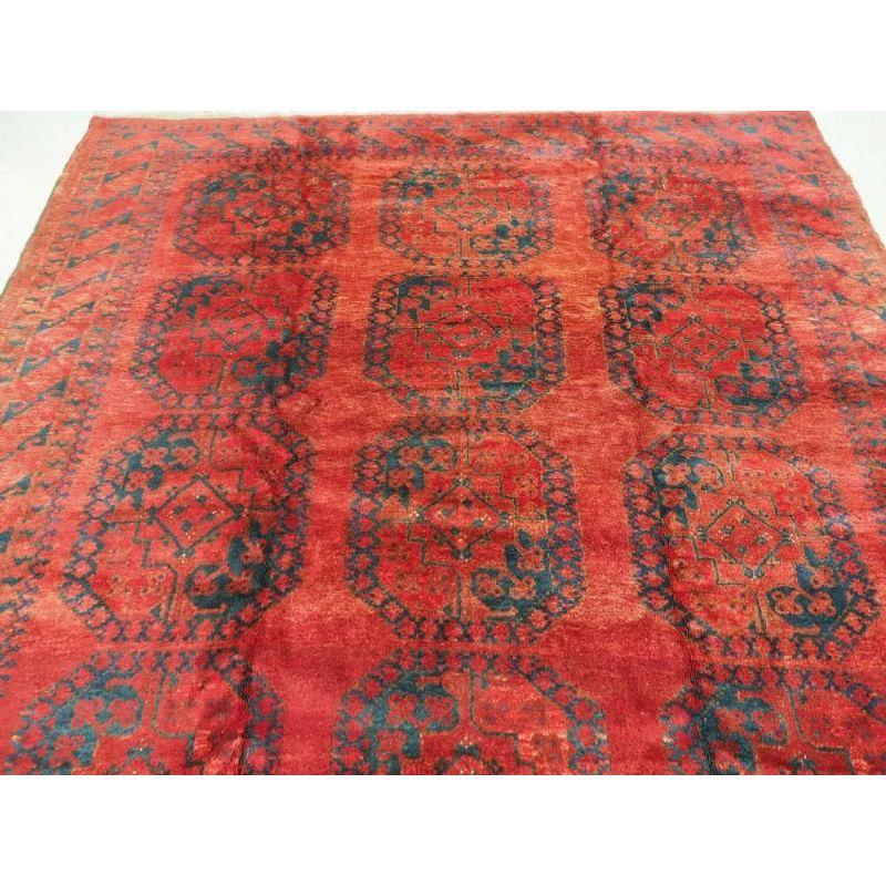 Antique Afghan Ersari Turkmen Carpet, circa 1900 In Excellent Condition For Sale In Moreton-In-Marsh, GB